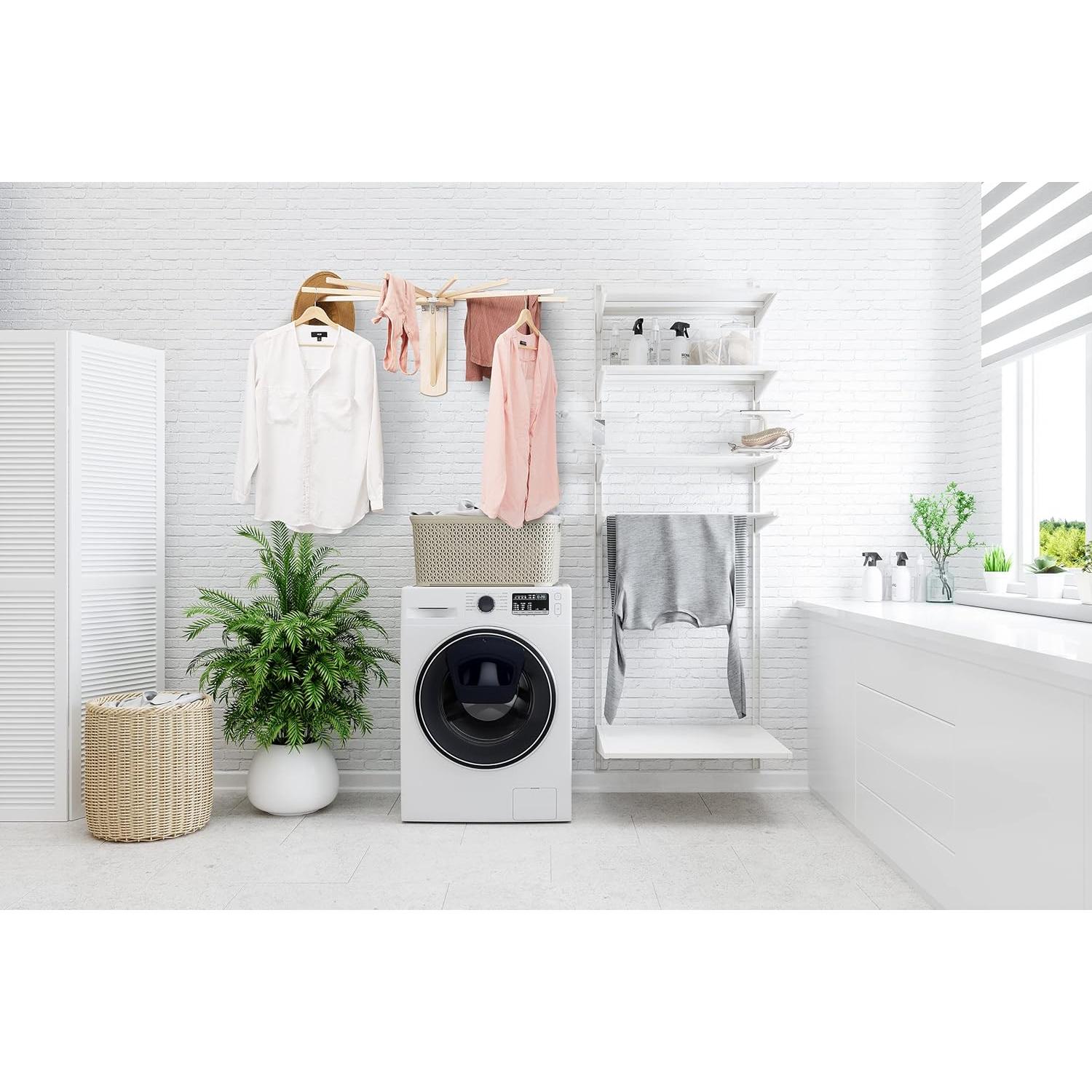 Estante de Secado de Ropa Plegable Pennsylvania Woodworks - Madera Dura de Arce