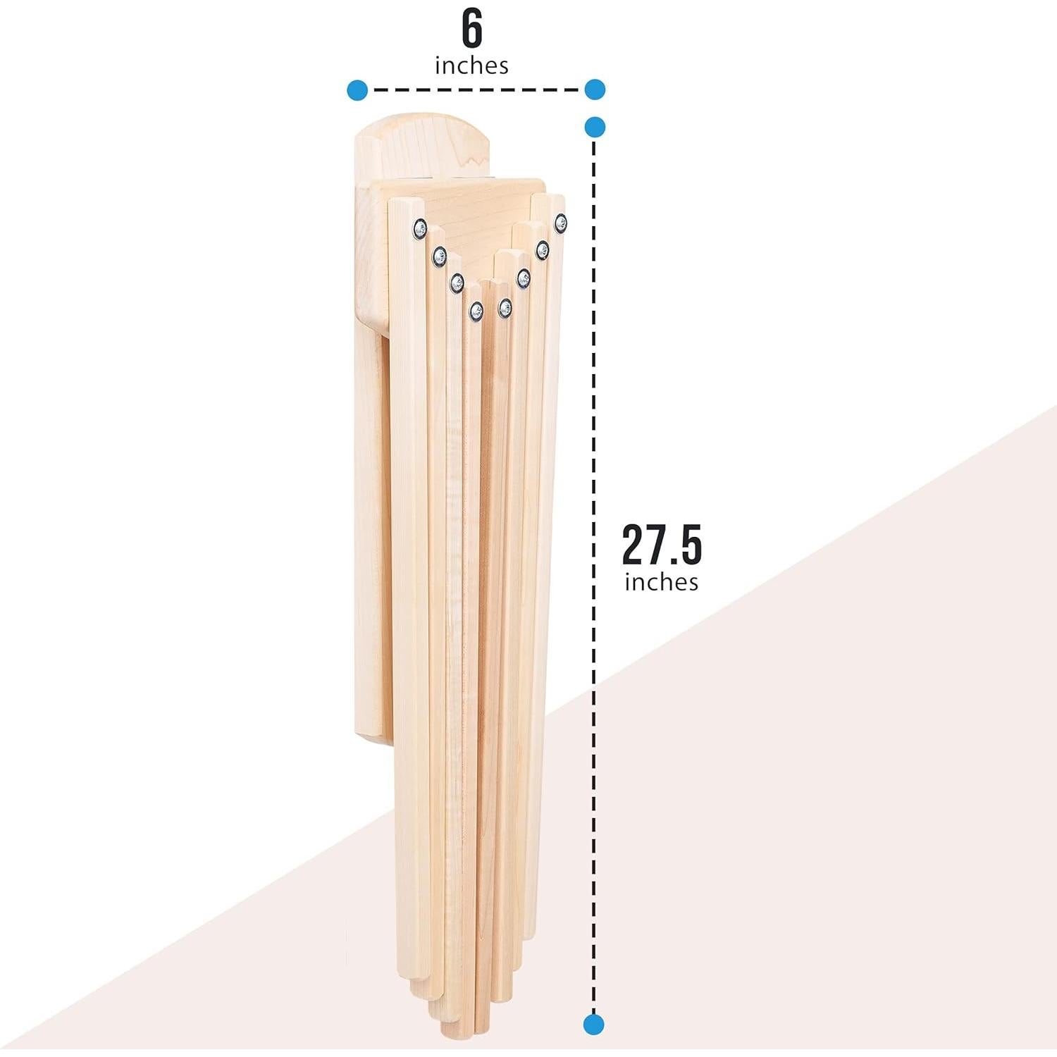 Estante de Secado de Ropa Plegable Pennsylvania Woodworks - Madera Dura de Arce