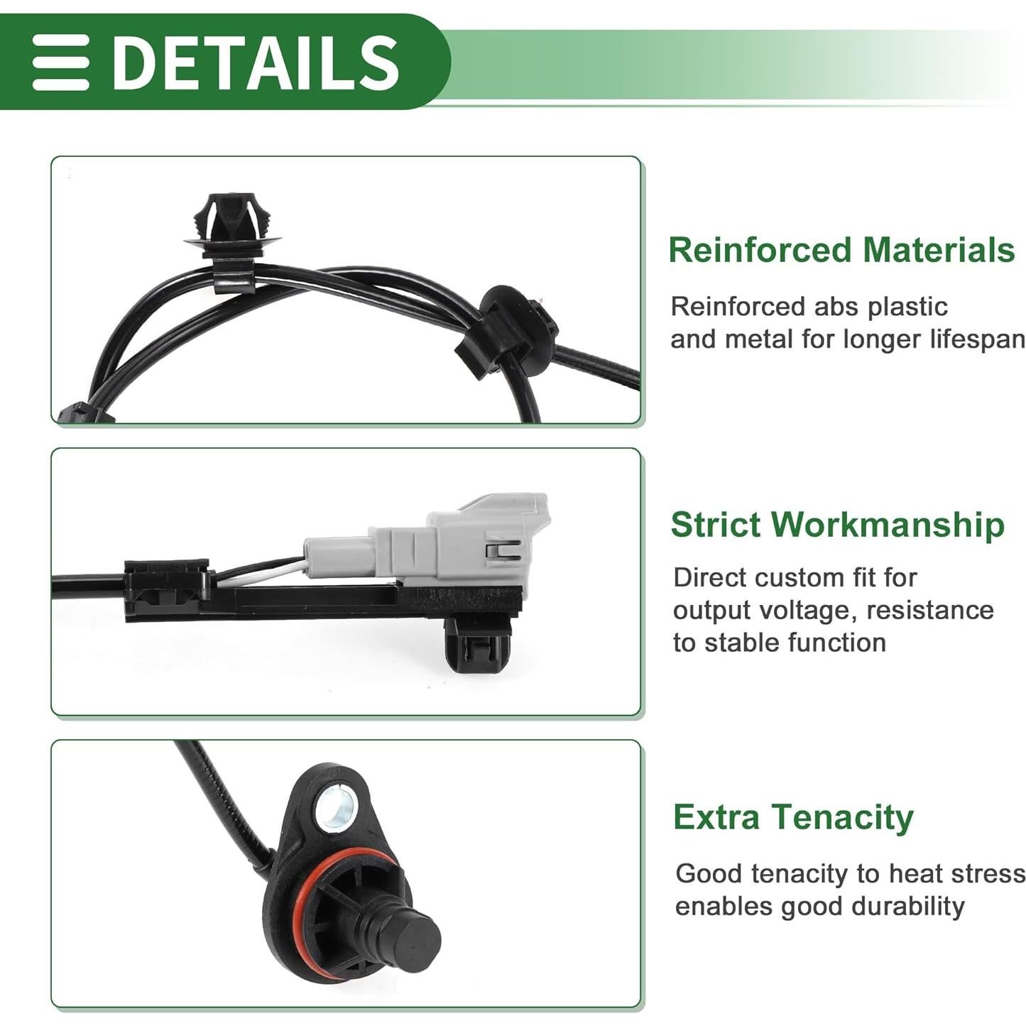 Sensor de Velocidad de Rueda ABS Motoforti para Toyota Hilux 2014-2019