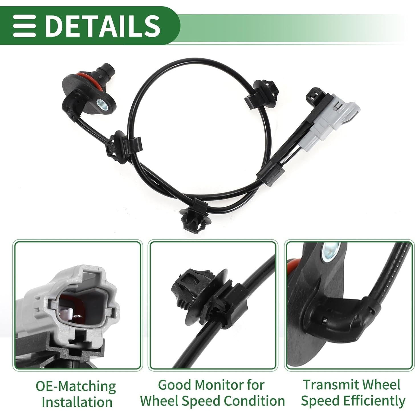 Sensor de Velocidad de Rueda ABS Motoforti para Toyota Hilux 2014-2019