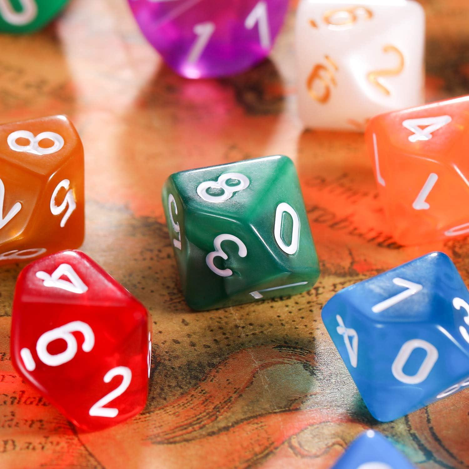 Set de Dados Poliedricos TecUnite 25 Piezas 10 Lados