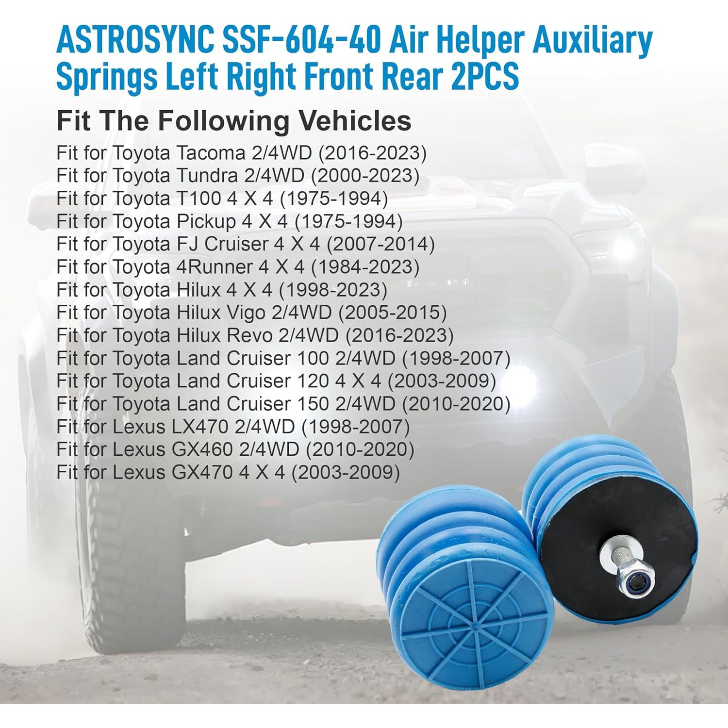 Resortes Auxiliares de Aire Astrosync SSF-604-40 para Toyota