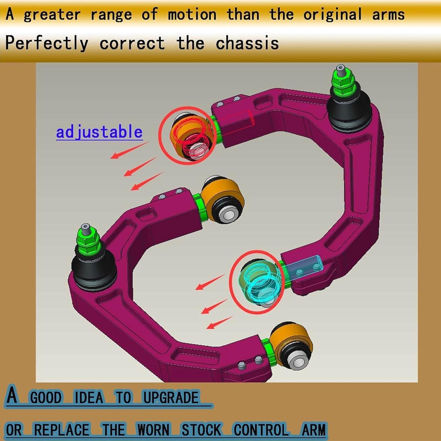 Brazos de Control Superior JKYH 2003-2022 Toyota FJ Cruiser 2-4"