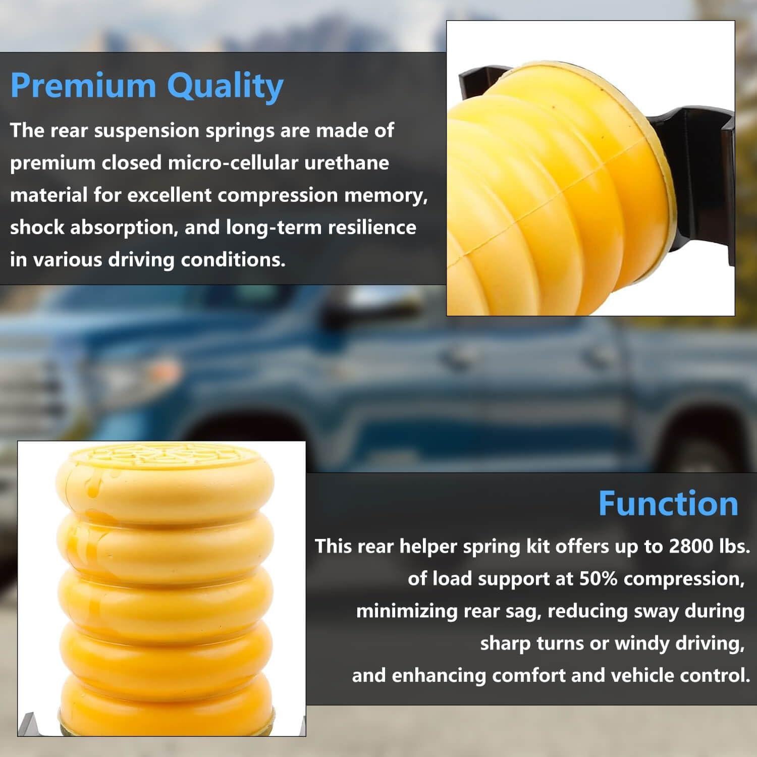 Kit de muelles de aire auxiliar trasero BSNOVT SSR-610-54