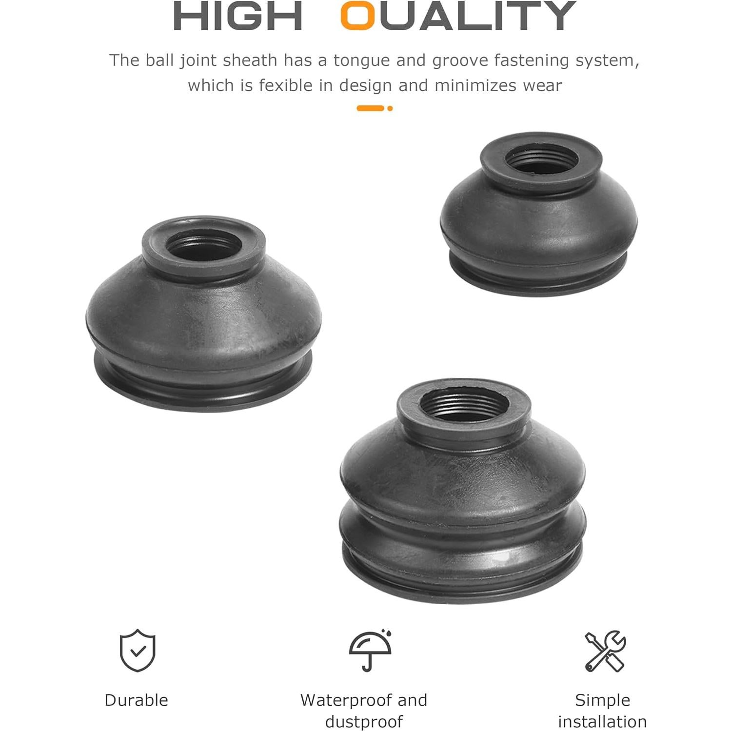 6 Piezas Bota de Barra de Dirección SCUARI 2193QTFCT001 Goma