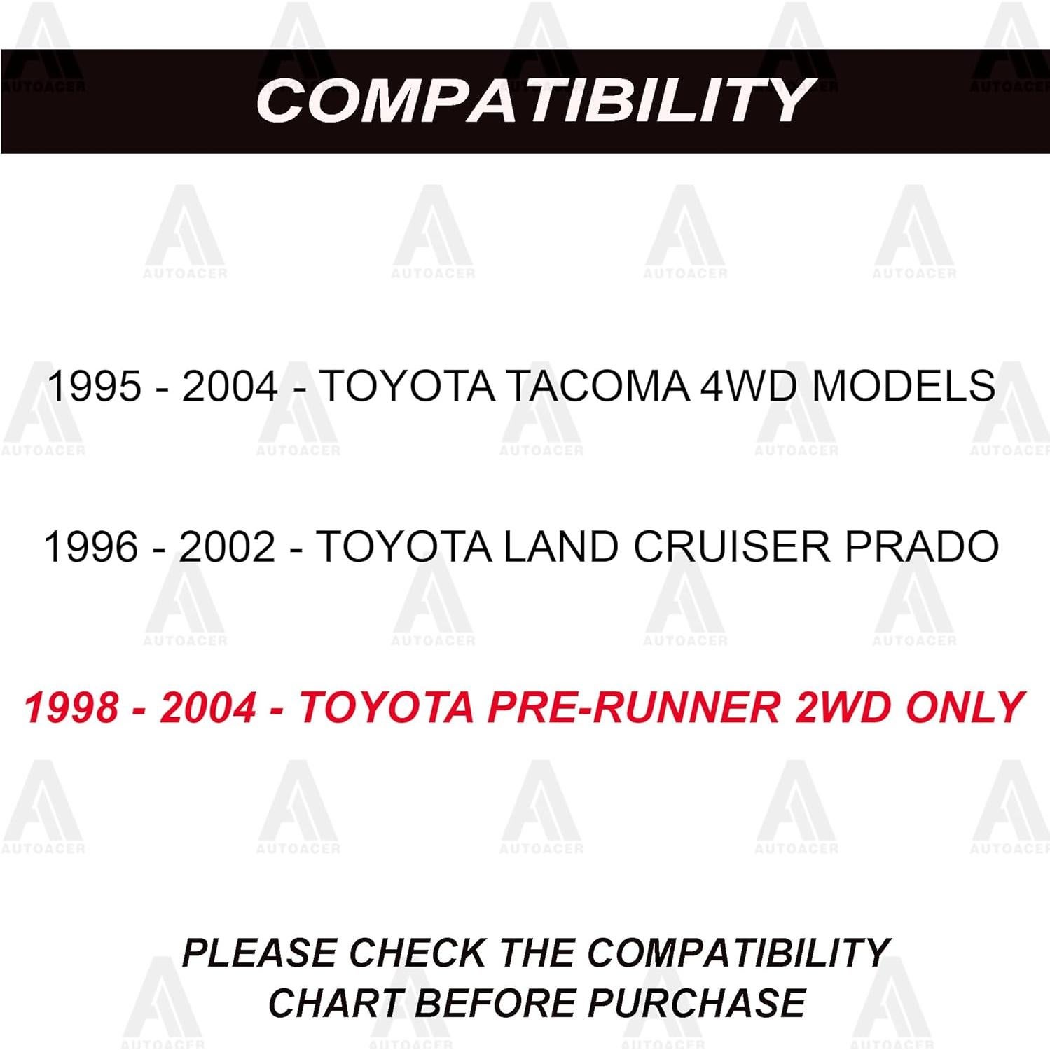 Kit de Suspensión Delantera 16 Piezas AUTOACER para Tacoma 4WD 1995-2004