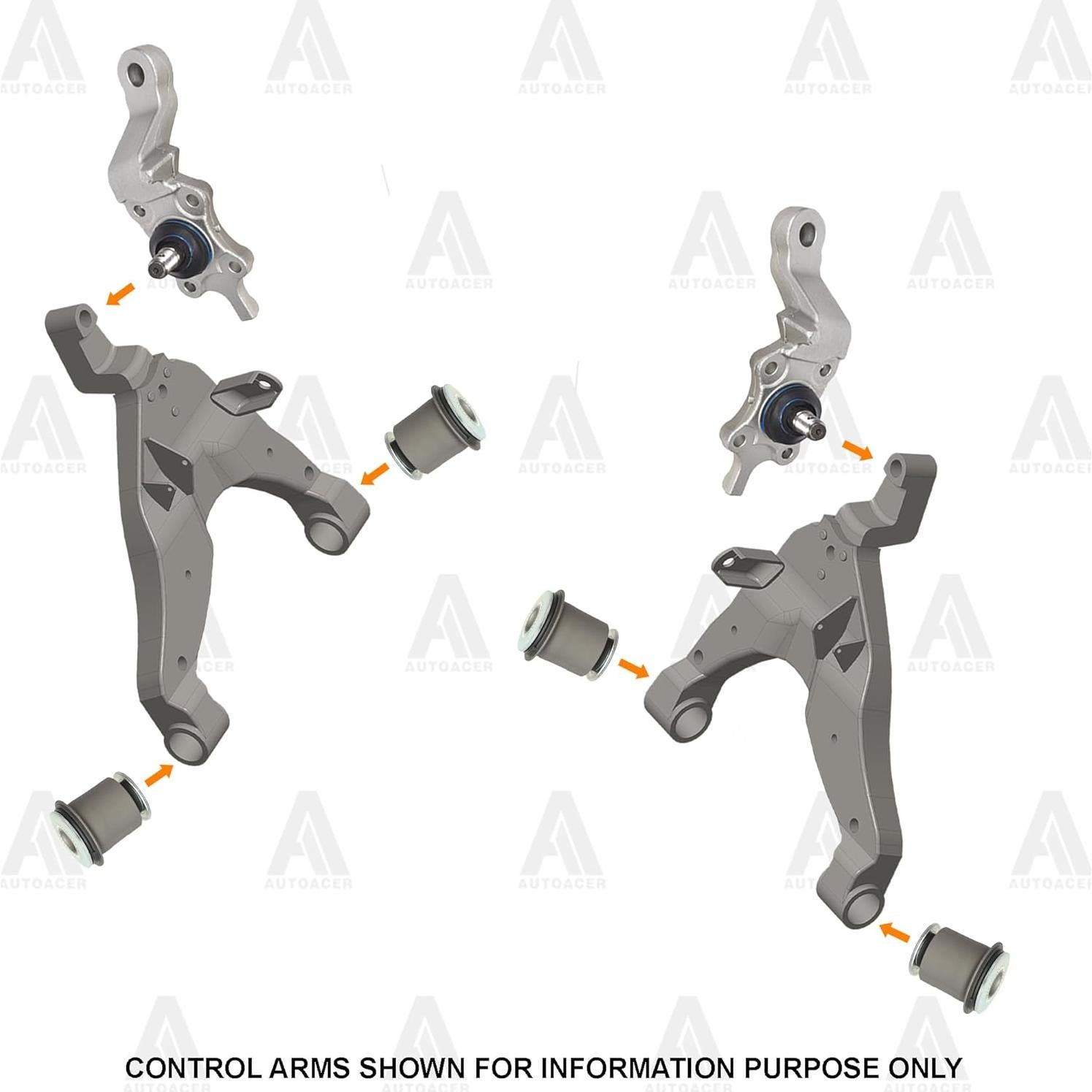 Kit de Suspensión Delantera 16 Piezas AUTOACER para Tacoma 4WD 1995-2004