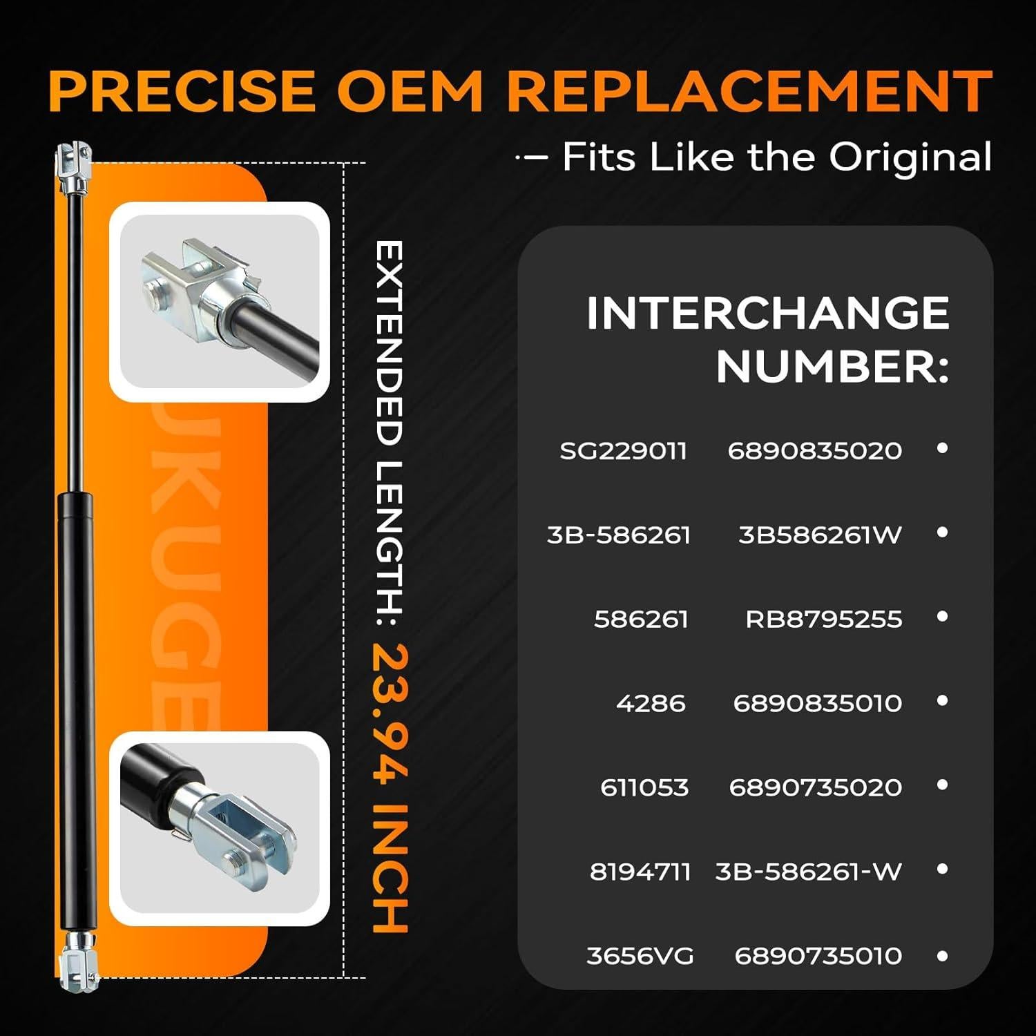 Amortiguador de Puerta Trasera Dukuge SG229011 para Toyota 4Runner y Hilux 1996-2002 - Juego de 2