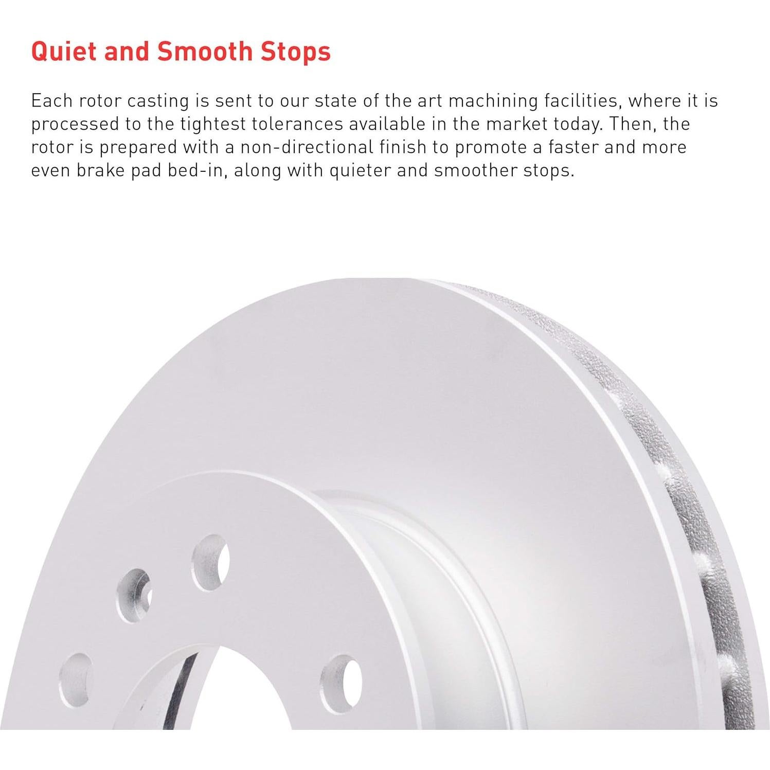 Rotor de Freno Delantero Recubierto Dynamic Friction 604-76128 para Toyota