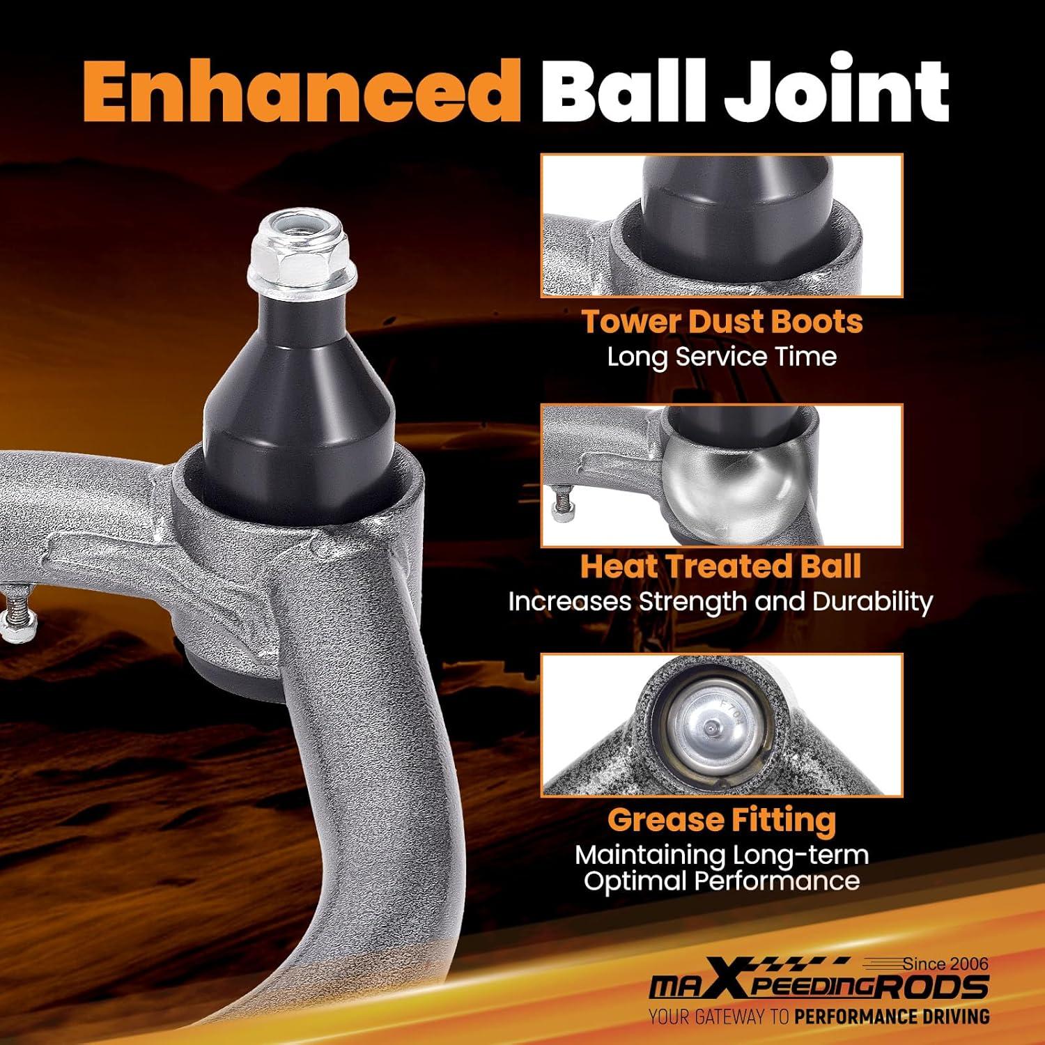 Brazo de Control Superior Elevado maXpeedingrods para Toyota Tacoma 2004-2024