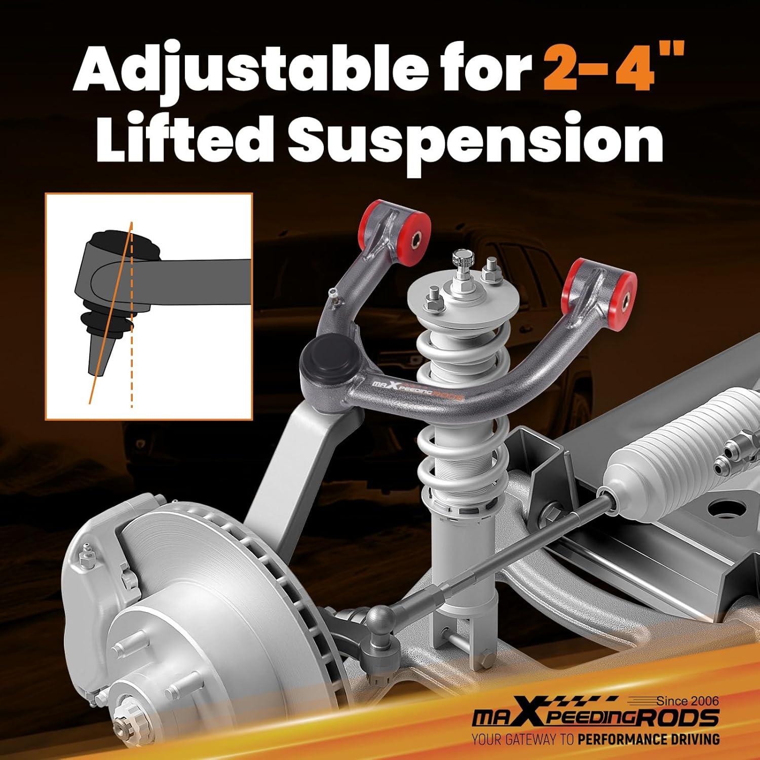 Brazo de Control Superior Elevado maXpeedingrods para Toyota Tacoma 2004-2024