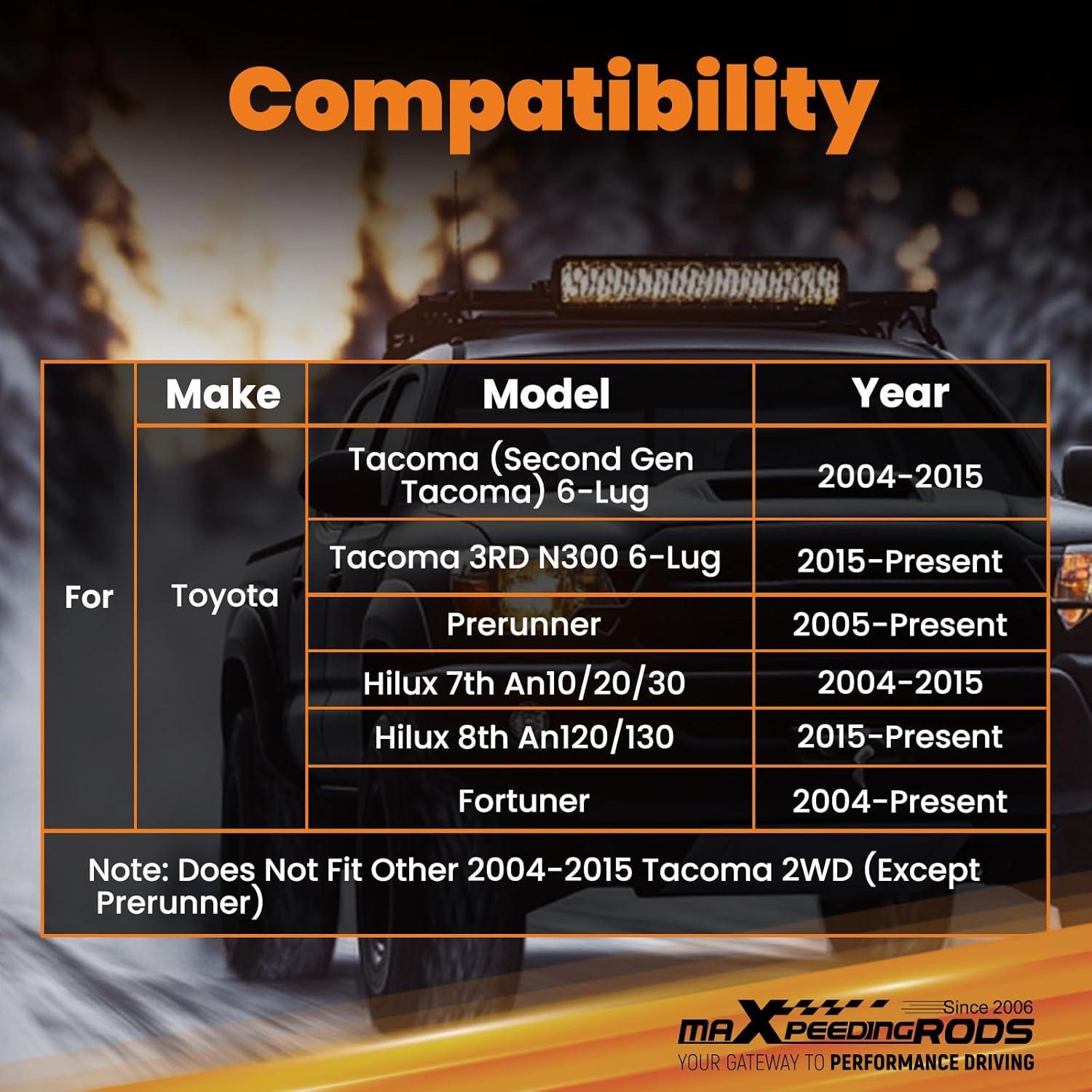 Brazo de Control Superior Elevado maXpeedingrods para Toyota Tacoma 2004-2024