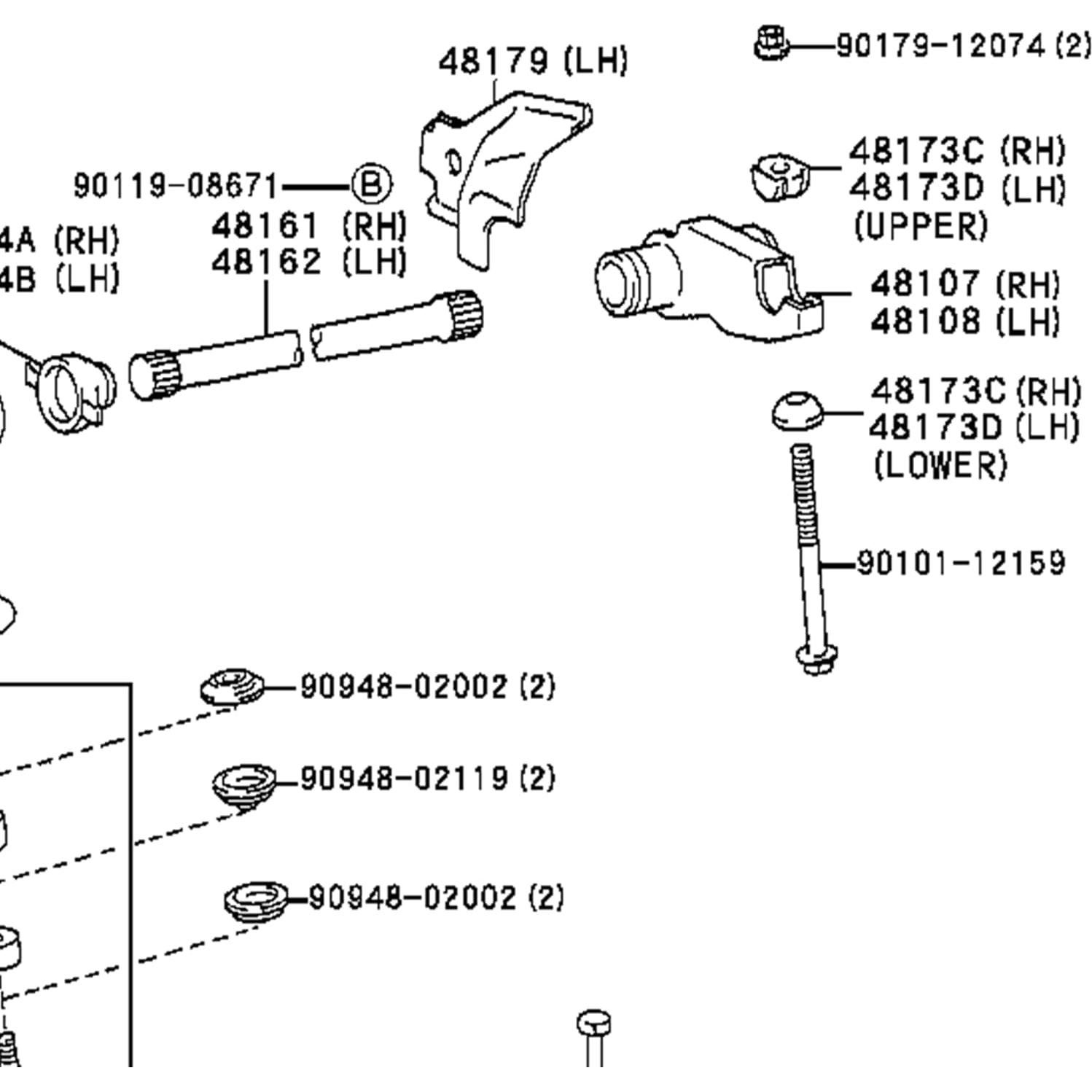 Barra de Torsión Ajustable Yukauto para Toyota Pickup 4Runner