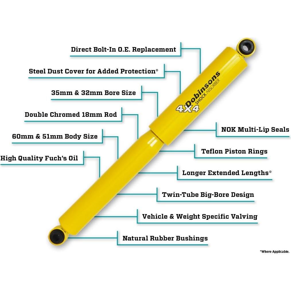 Estribos Frontales Dobinsons GS59-228 para Toyota Hilux y Fortuner