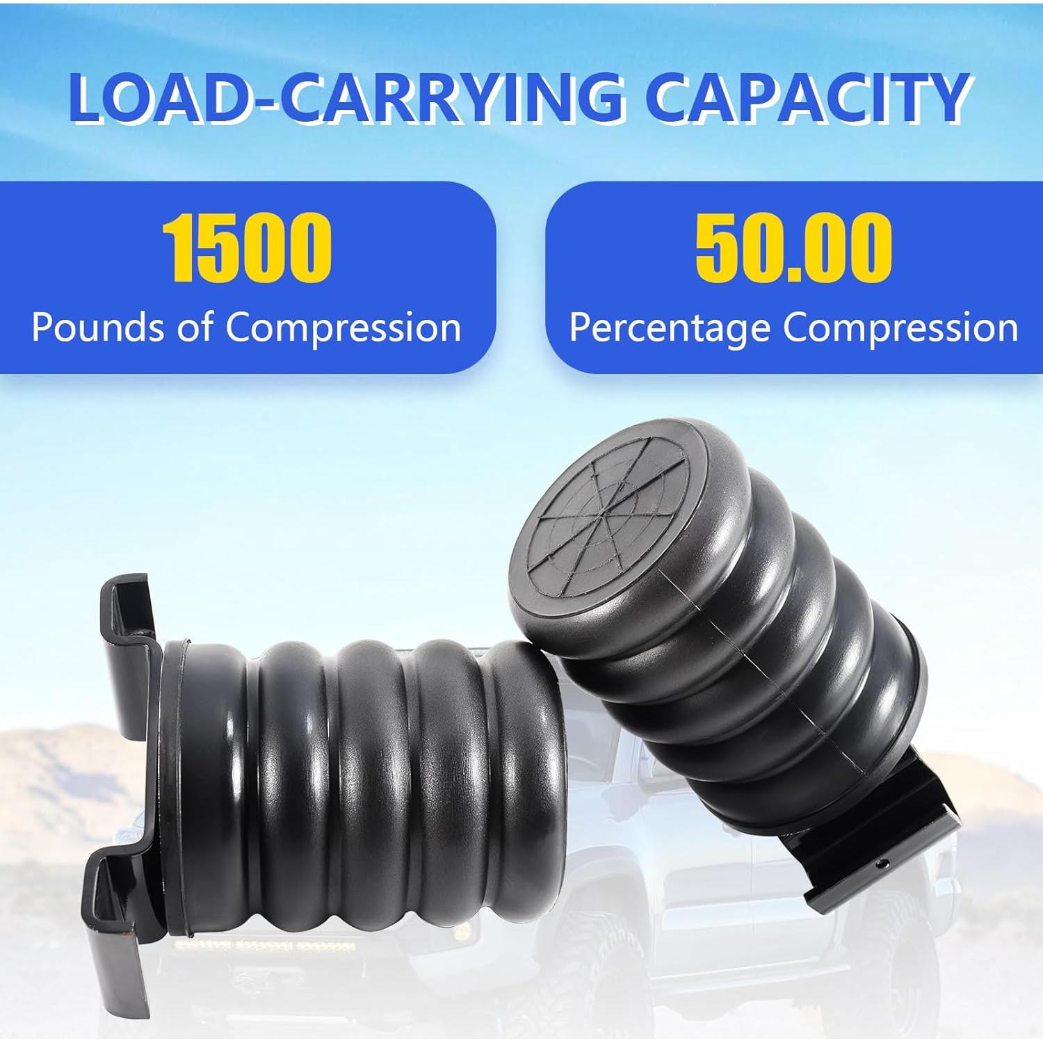 Resortes de Ayuda de Aire Traseros TUWEEN SSR-610-47 680kg