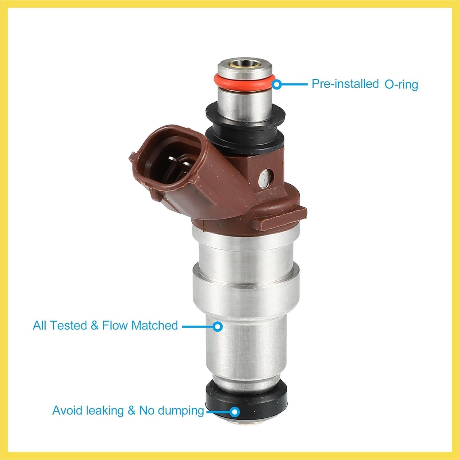 4 Inyectores de Combustible PARSKILO 23250-75050 para Toyota