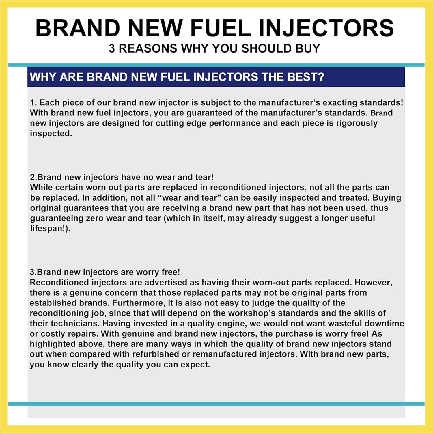 4 Inyectores de Combustible PARSKILO 23250-75050 para Toyota