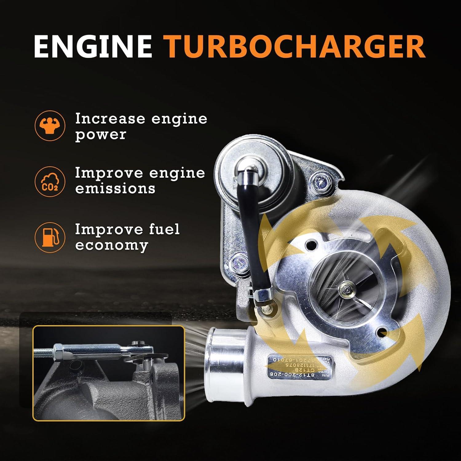 Turbocompresor CT12B TOPAZ 1KZ-TE para Toyota Land Cruiser