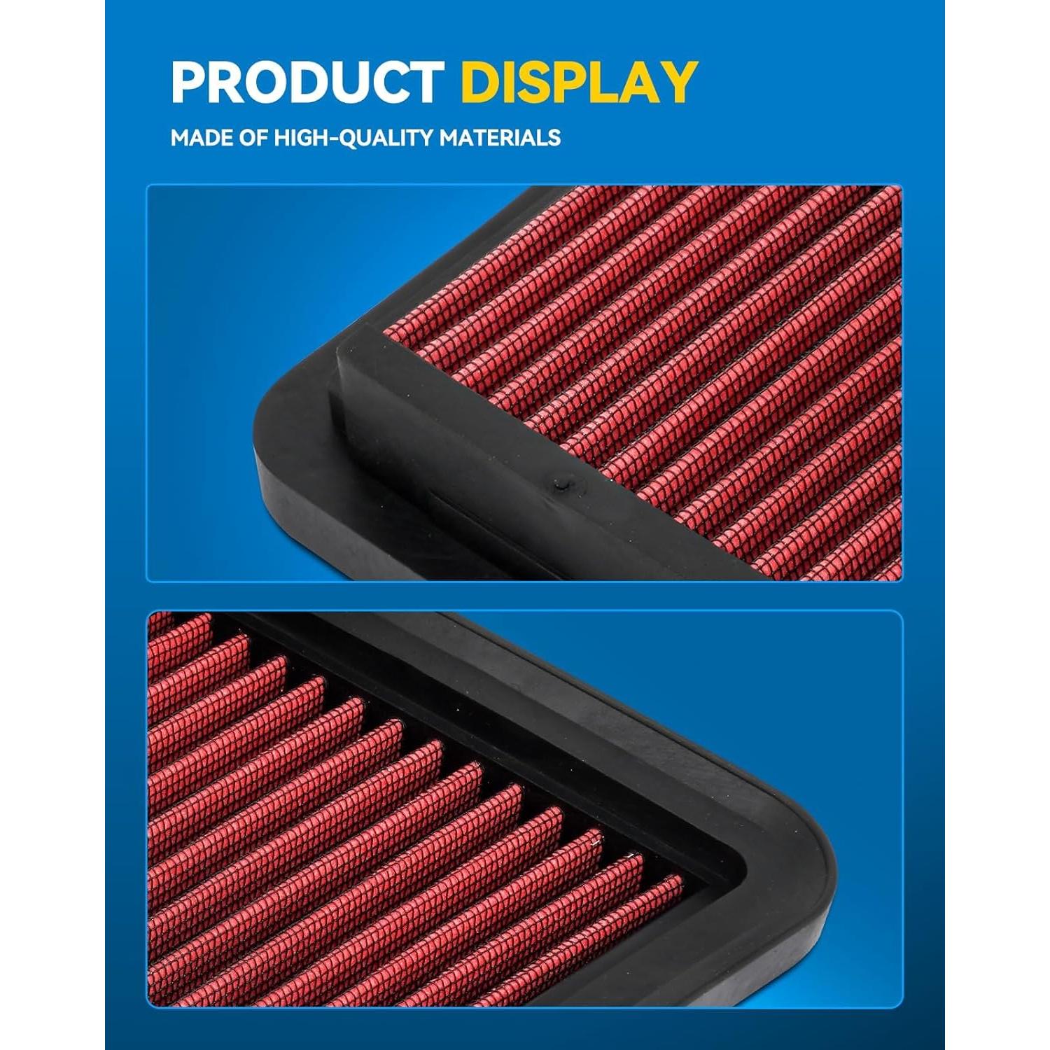 Filtro de Aire PHILTOP CA9683 Lavable para Hilux, Tacoma, Prado