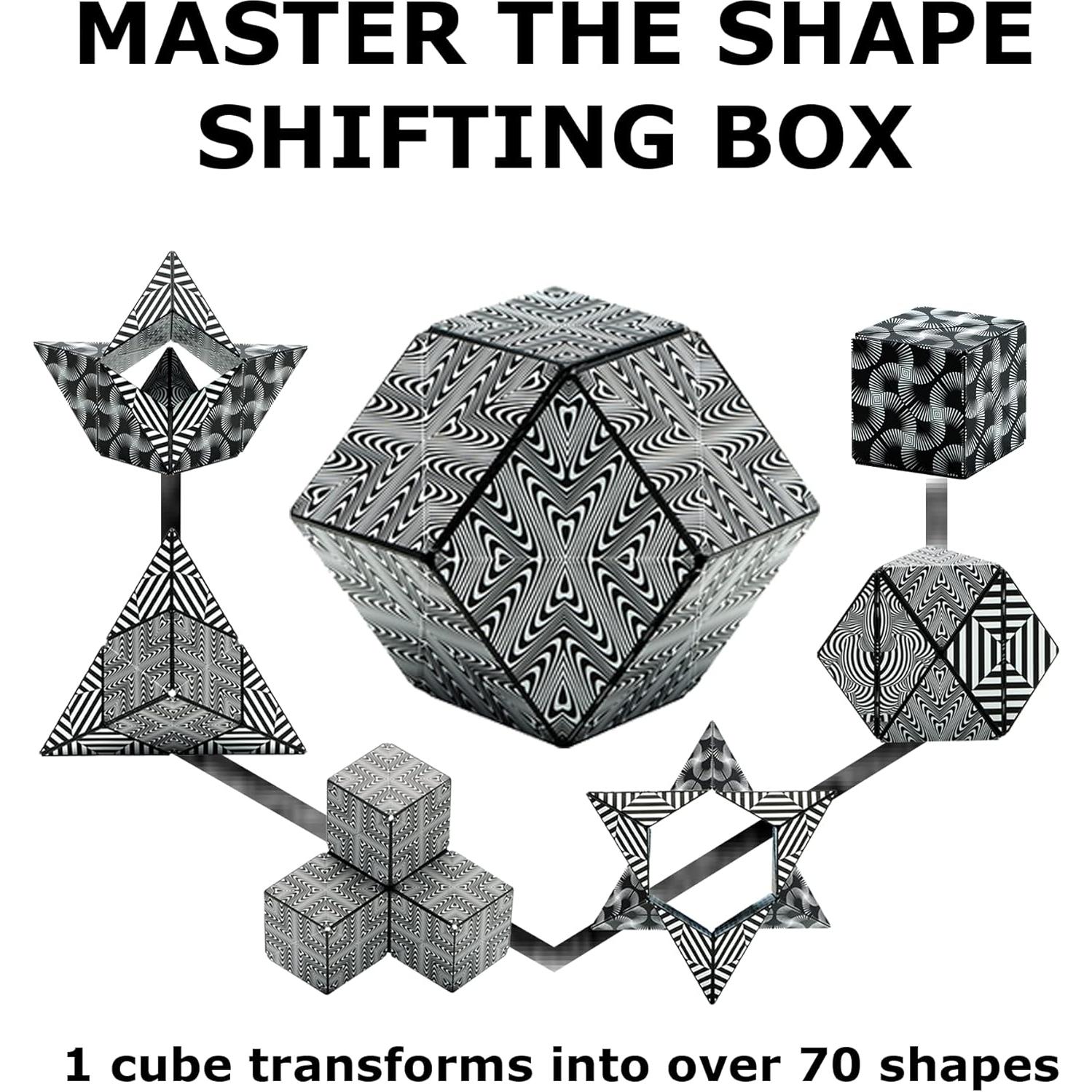 SHASHIBO Cubo Magnético Antiestrés 70 Formas 6.35cm