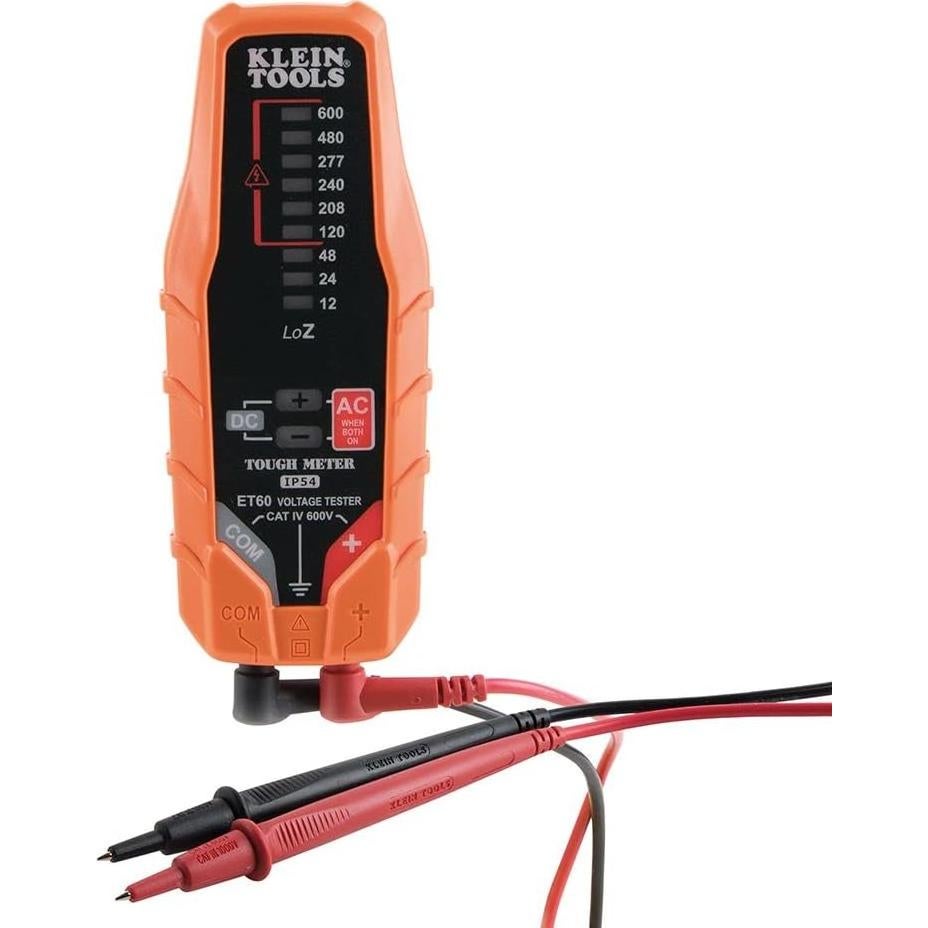 Probador de Voltaje Klein Tools ET60 AC/DC 12-600V LED