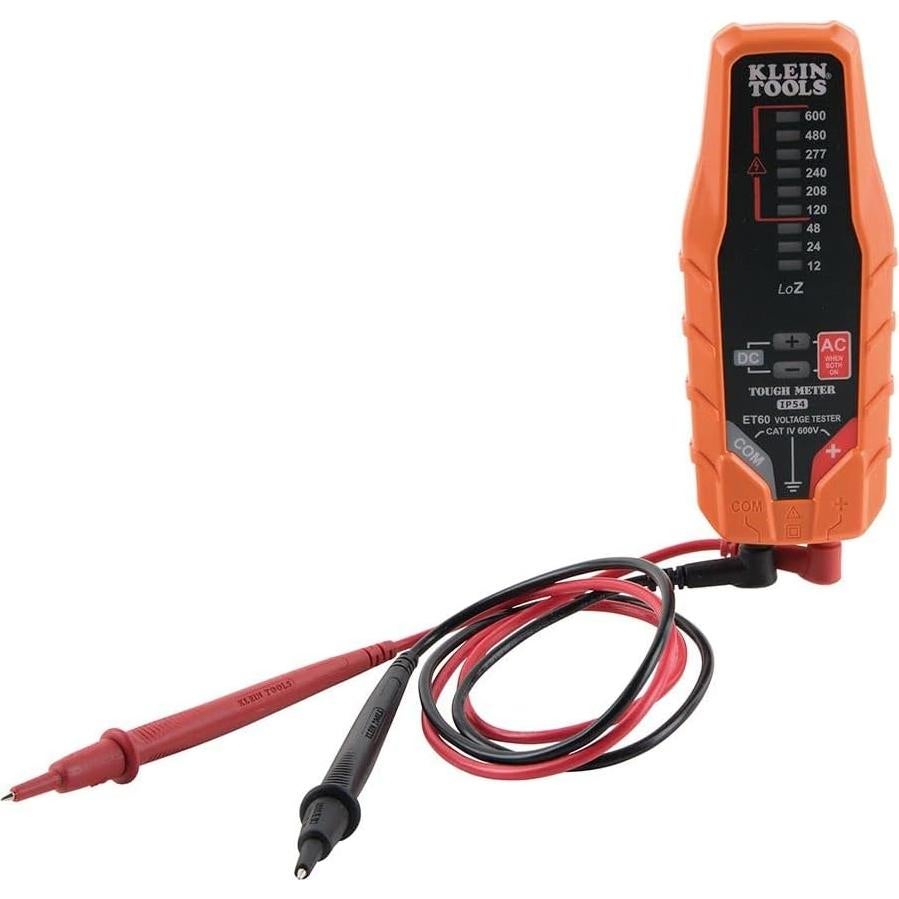 Probador de Voltaje Klein Tools ET60 AC/DC 12-600V LED