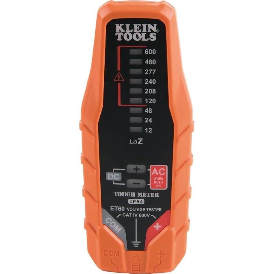Probador de Voltaje Klein Tools ET60 AC/DC 12-600V LED