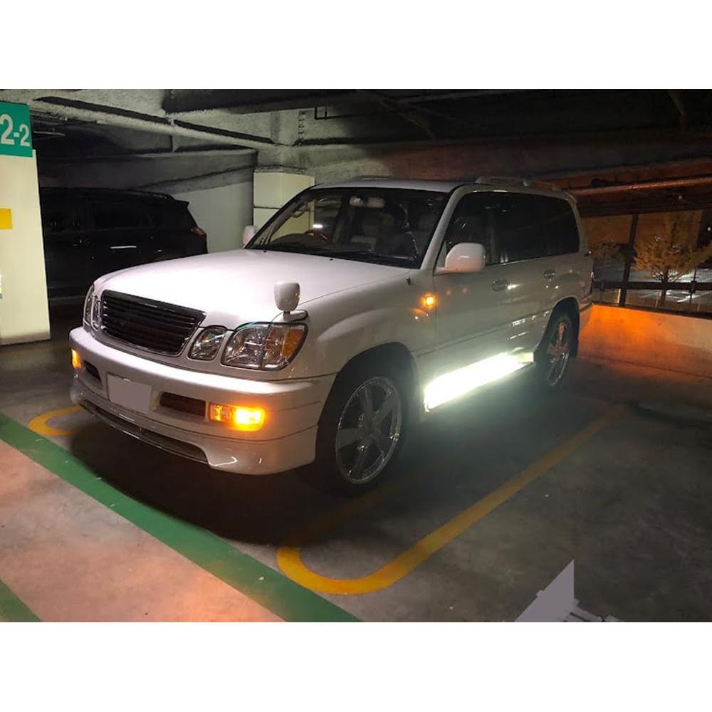 Kit de Luz de Marcador Lateral LED iJDMTOY Ámbar Ahumado