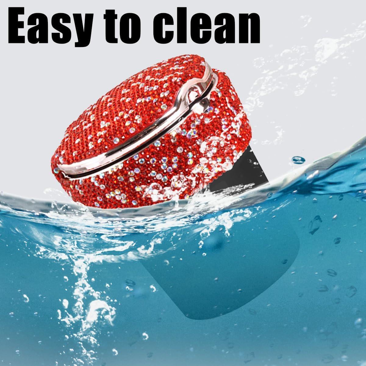 Cenicero de Coche BESULEN Rojo con Tapa y Luz LED