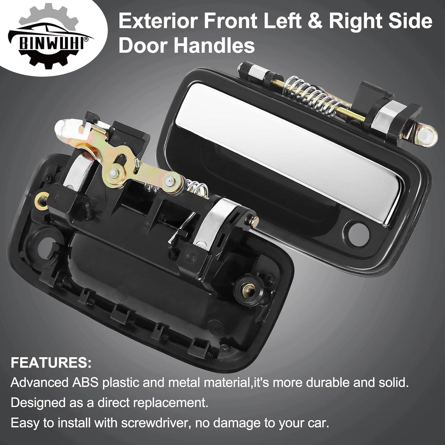 Manijas de Puerta Exteriores BINWUHI para Toyota Tacoma y Hilux