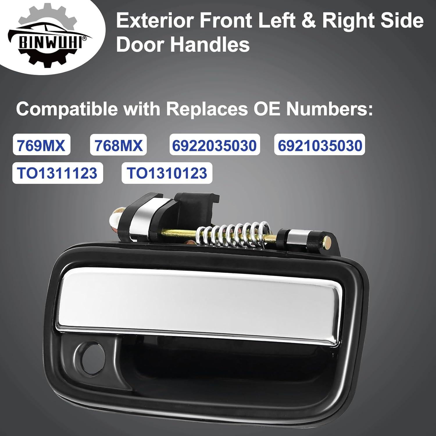 Manijas de Puerta Exteriores BINWUHI para Toyota Tacoma y Hilux