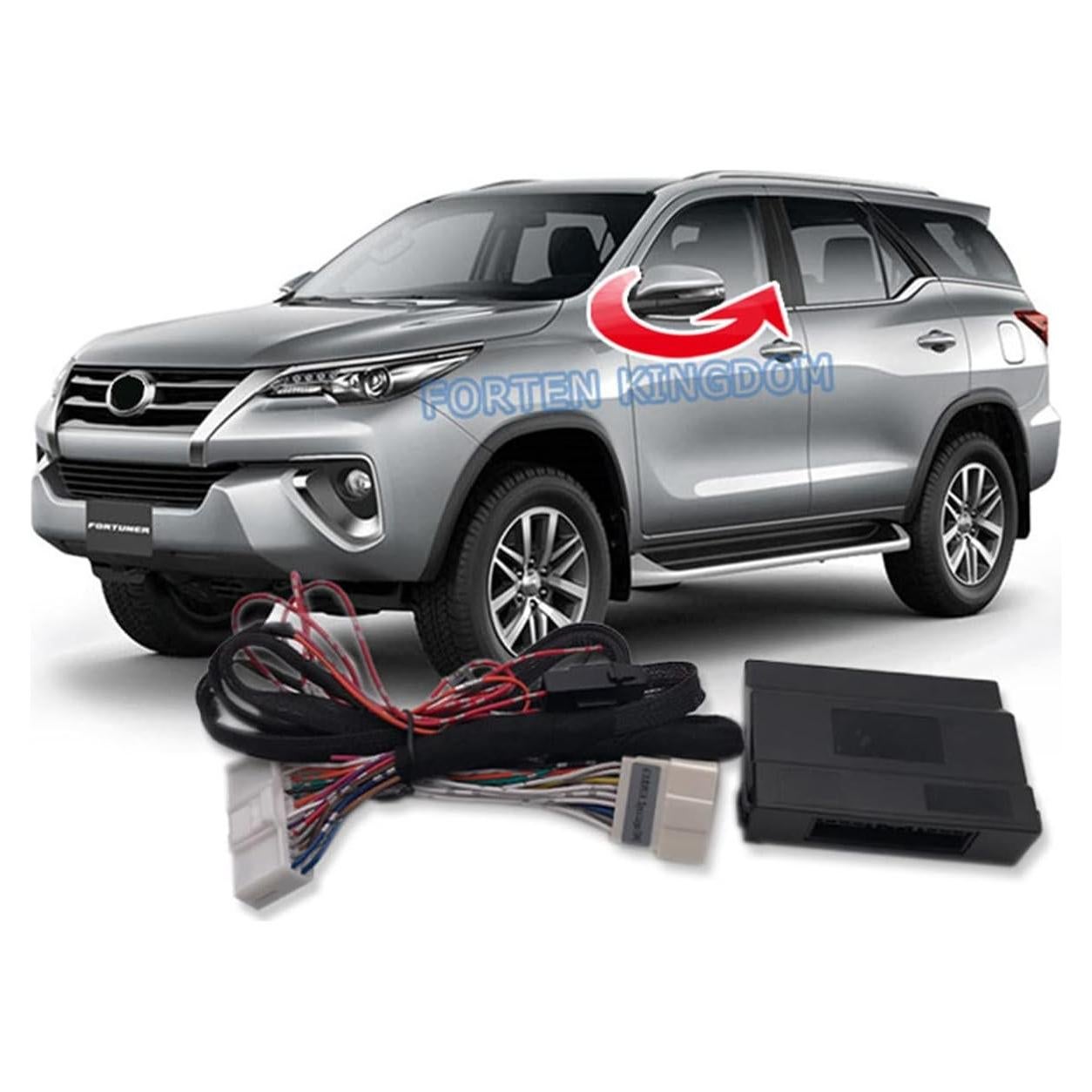 Módulo eléctrico de plegado de espejo Toyota Fortuner 2016-2022