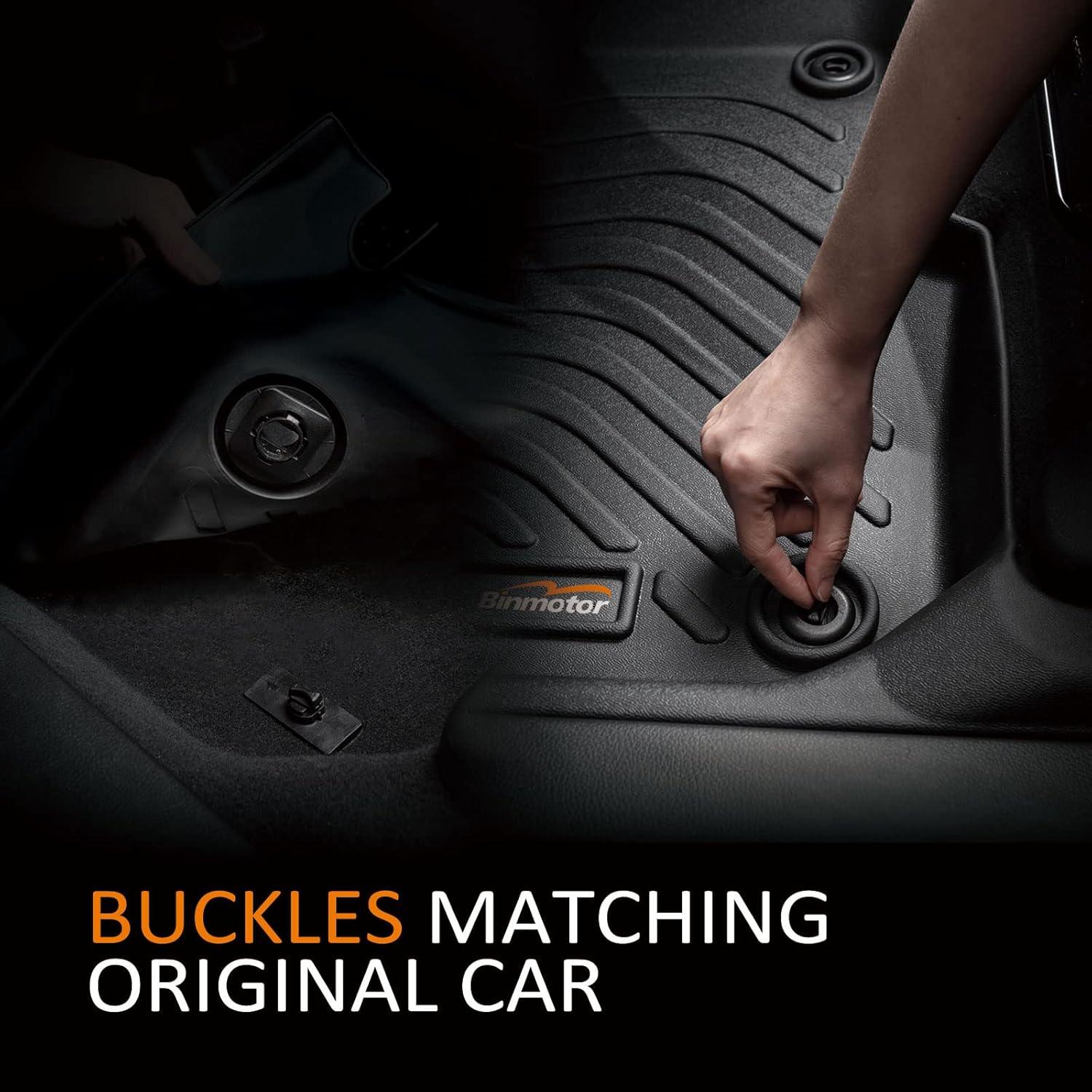 Alfombrillas TPE Toyota Hilux REVO 4D 2015-2023, Negro