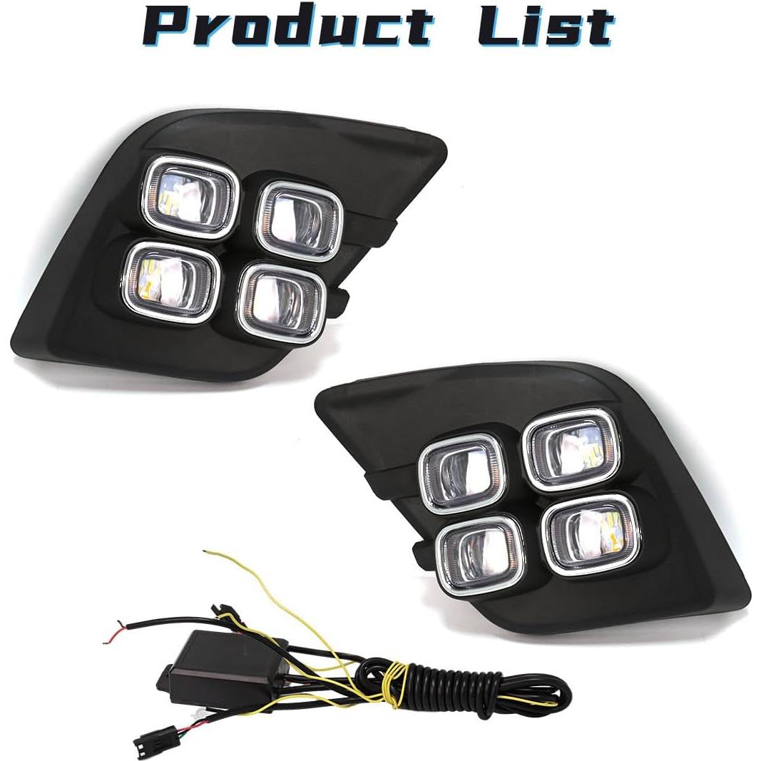 Luces Diurnas LED AFOGGEST para Toyota Hilux 2015-2017