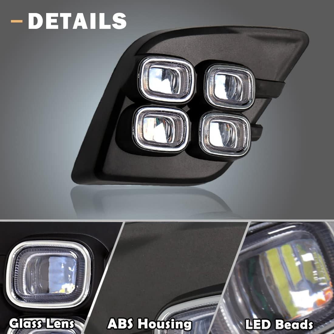 Luces Diurnas LED AFOGGEST para Toyota Hilux 2015-2017