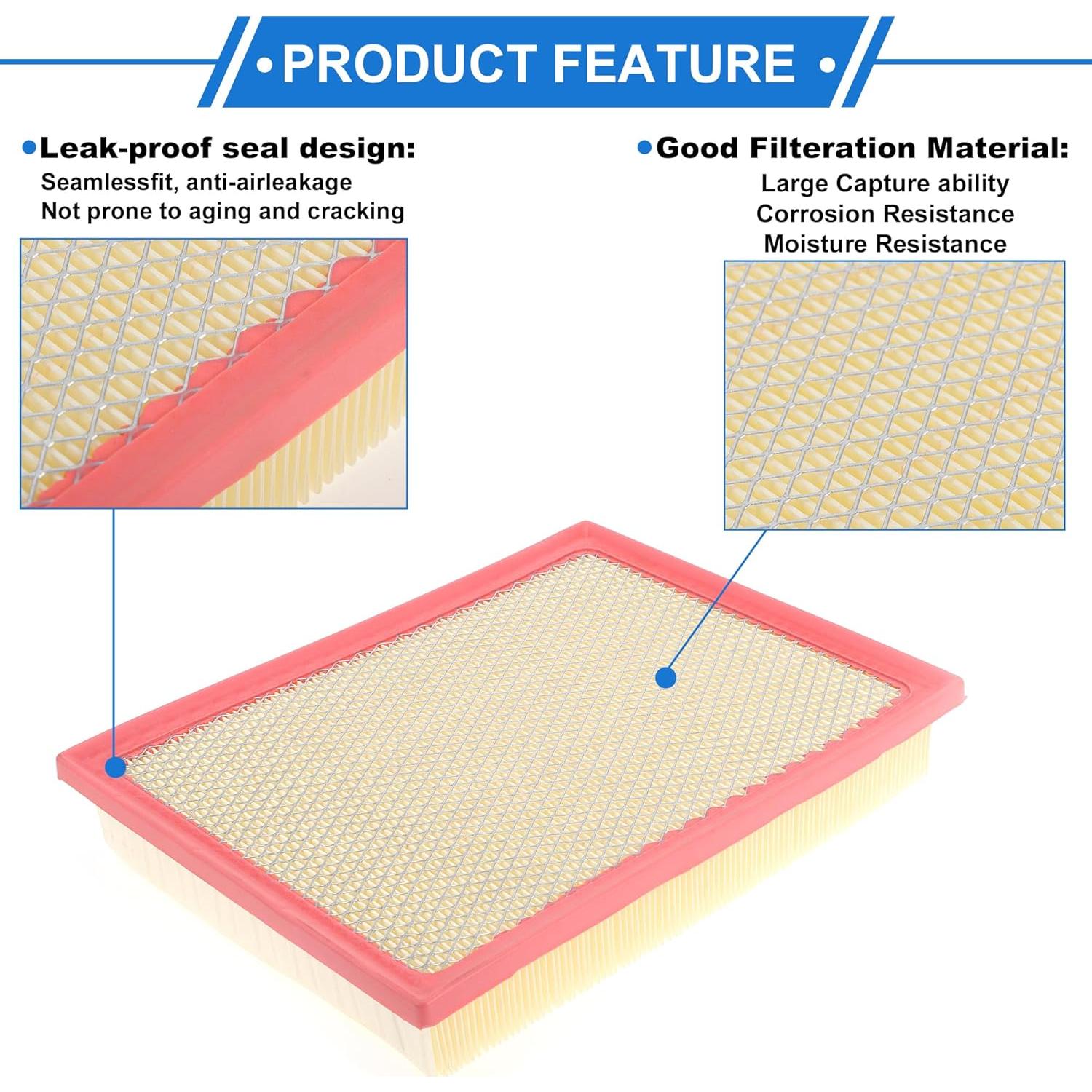 Filtro de Aire del Motor VekAuto para Toyota Hilux 2016-2022