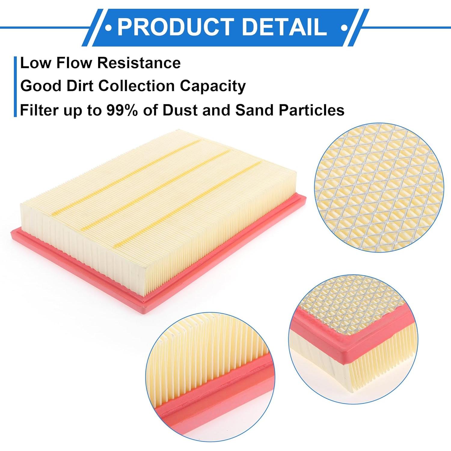 Filtro de Aire del Motor VekAuto para Toyota Hilux 2016-2022