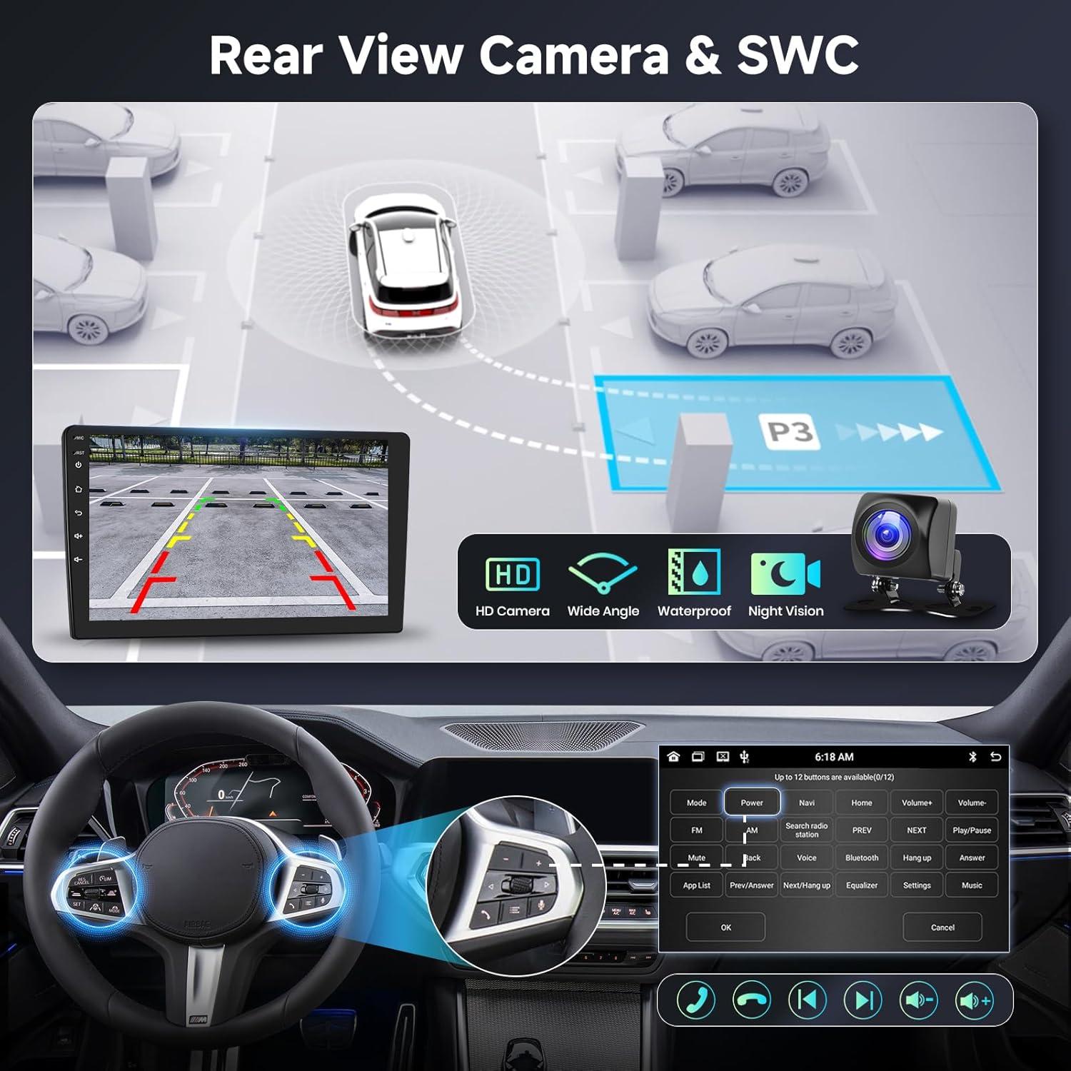 Estéreo de coche Hodozzy Android 10.1" 6G+128G Toyota Hilux 2015-2020