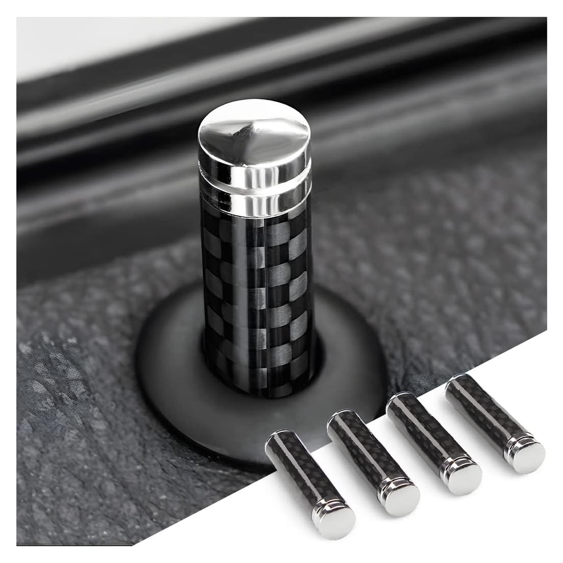 Cubiertas de Pin de Cerradura de Puerta Auto Moly Magnolia 4PCS