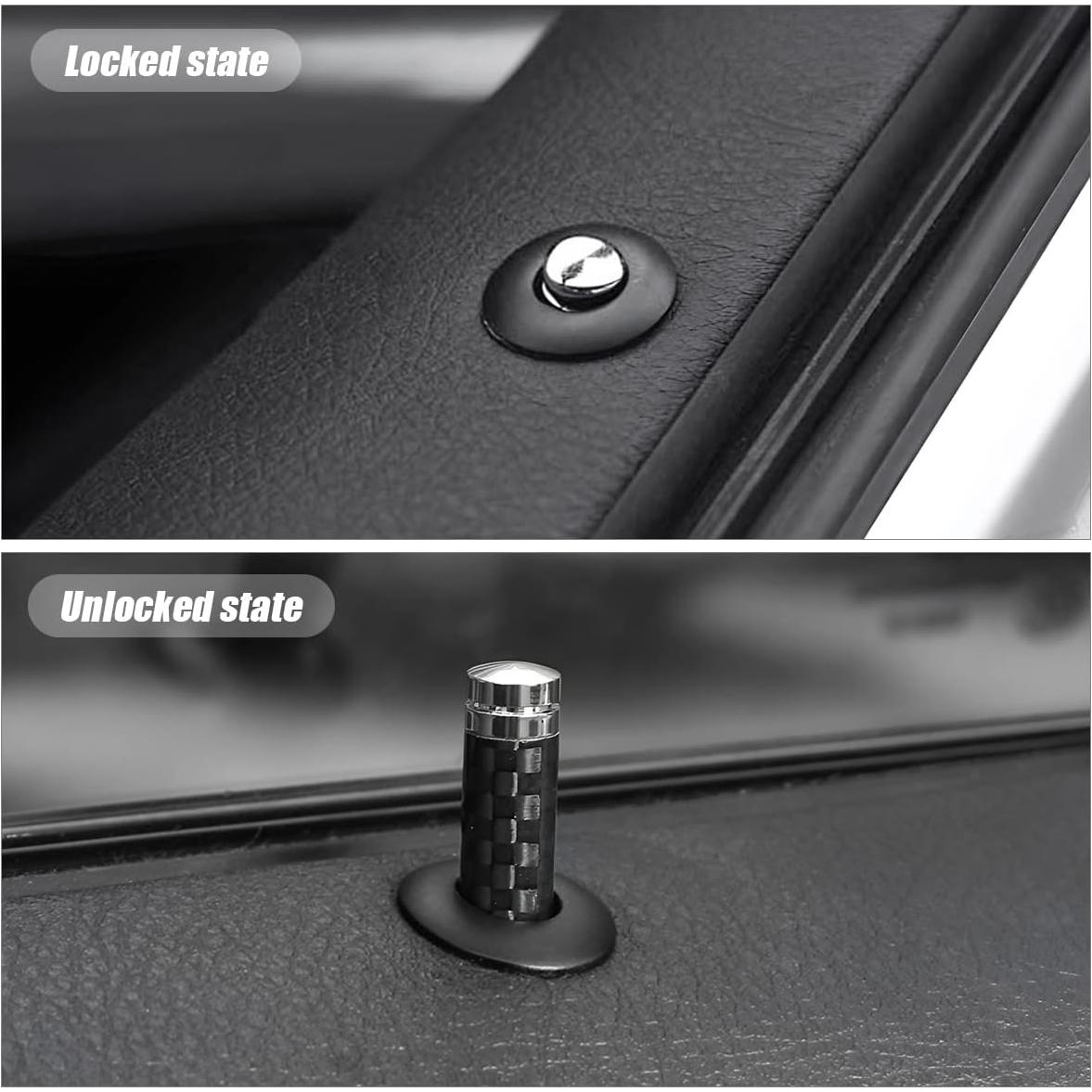 Cubiertas de Pin de Cerradura de Puerta Auto Moly Magnolia 4PCS