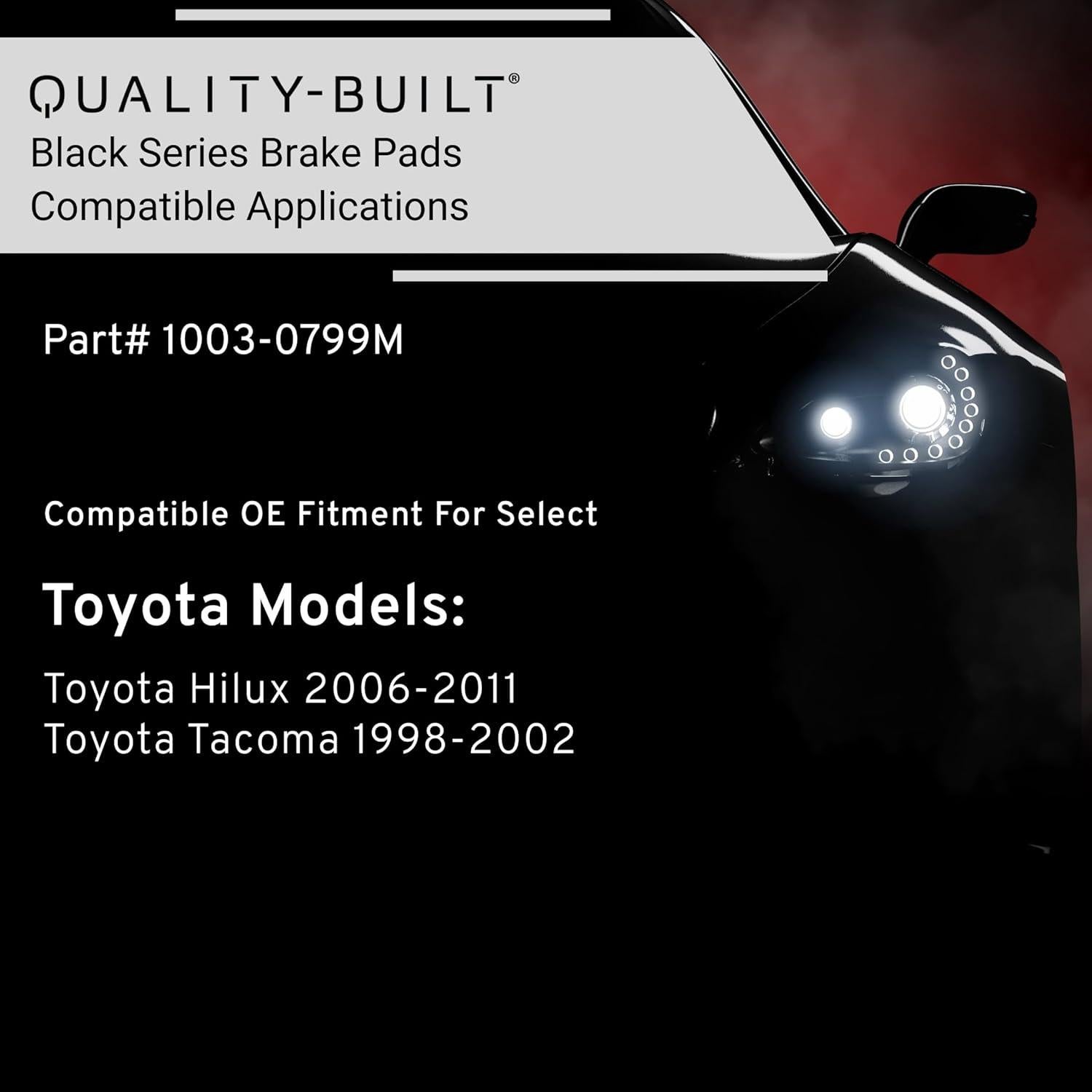 Pastillas de freno delanteras Quality-Built Black Series 1.61kg