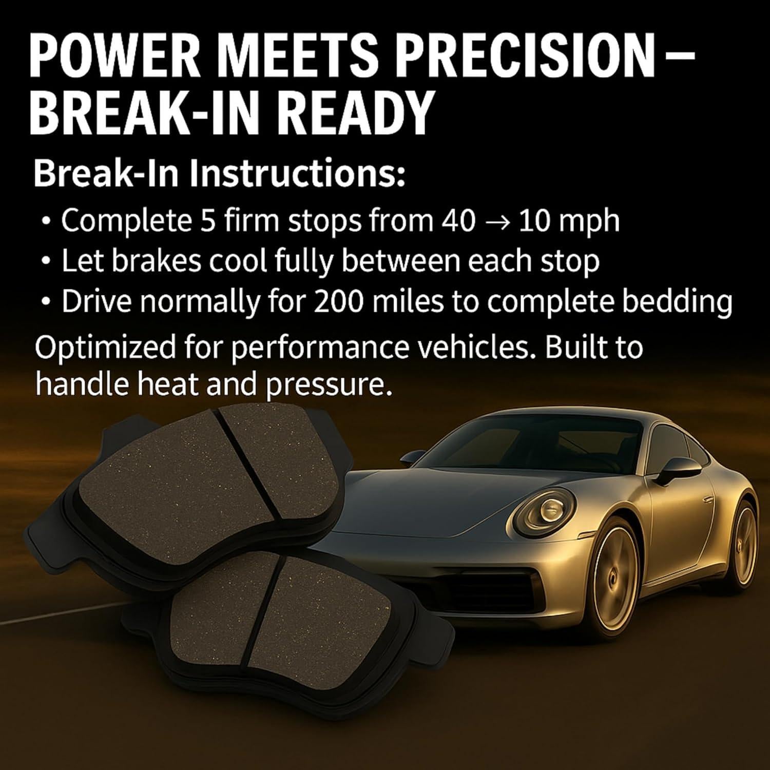 Pastillas de freno delanteras Quality-Built Black Series 1.61kg