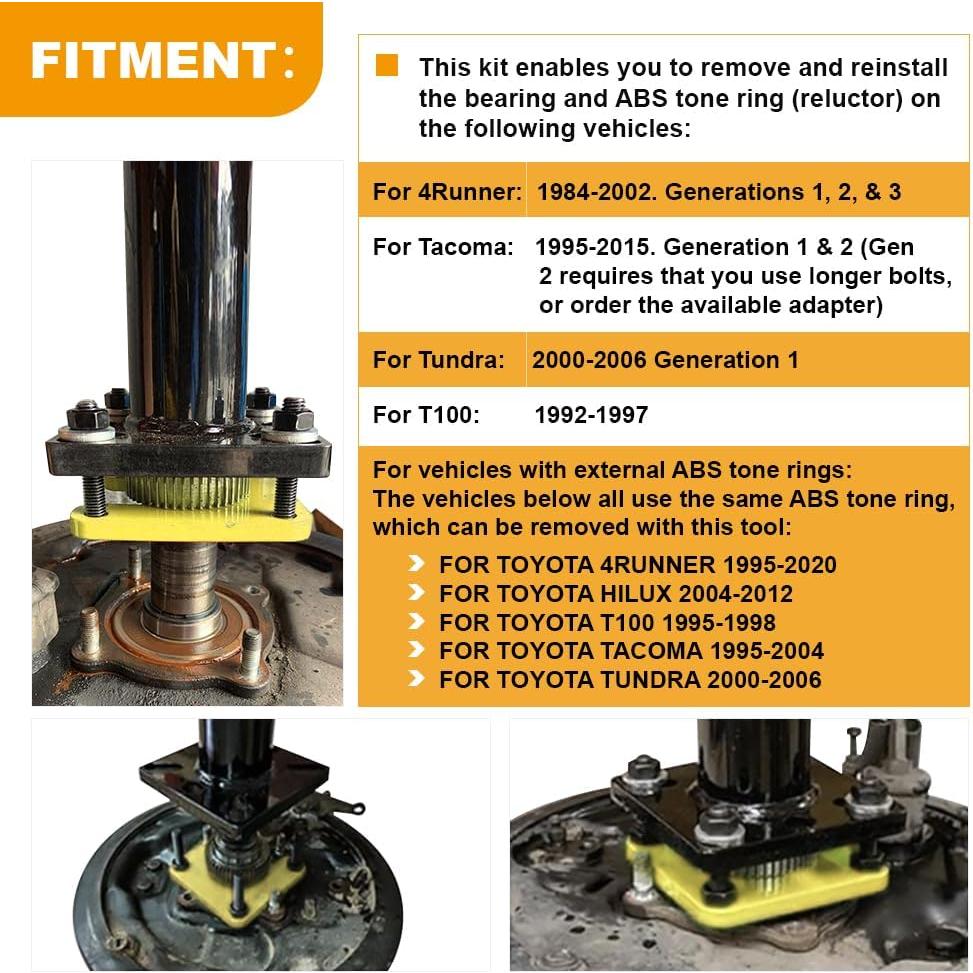 Herramienta de Extracción de Rodamientos HPDMC para Toyota