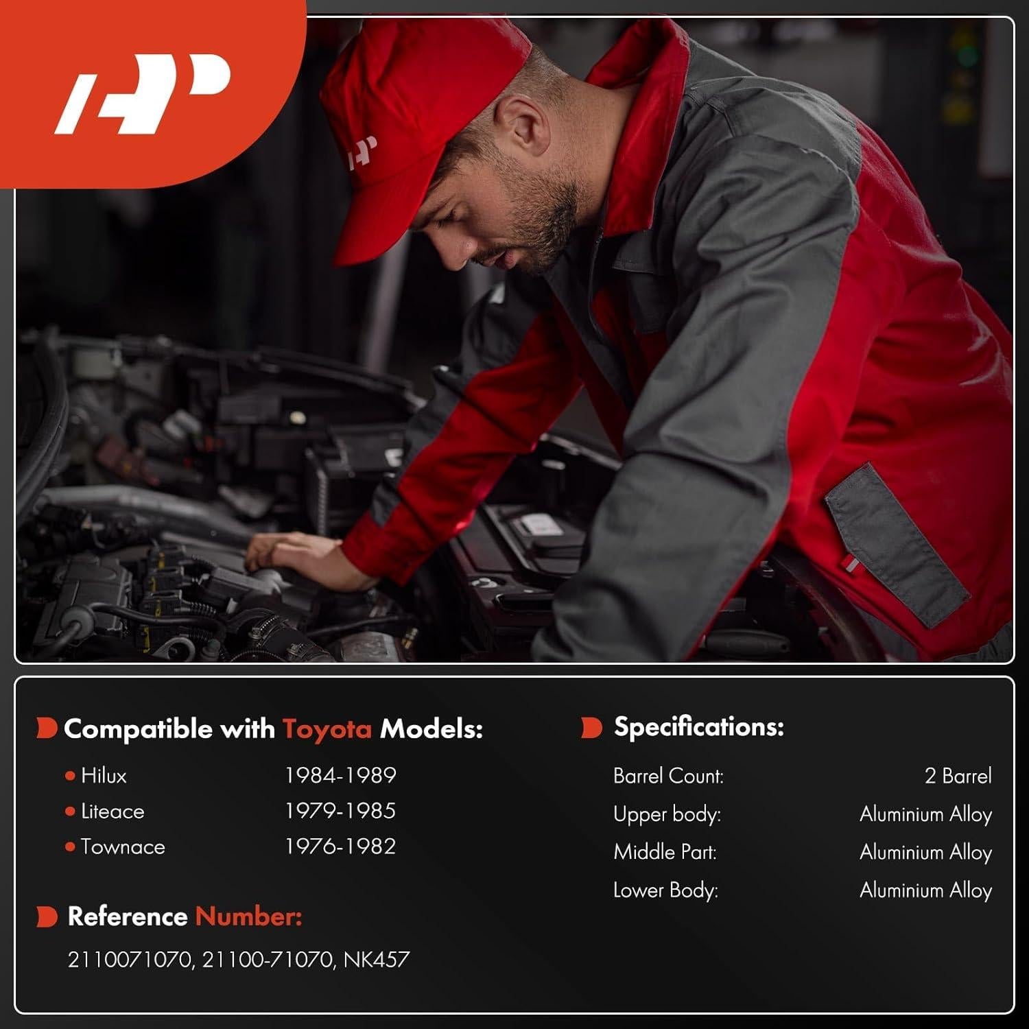 Carburador A-Premium 2 Barriles para Toyota Hilux 1984-1989