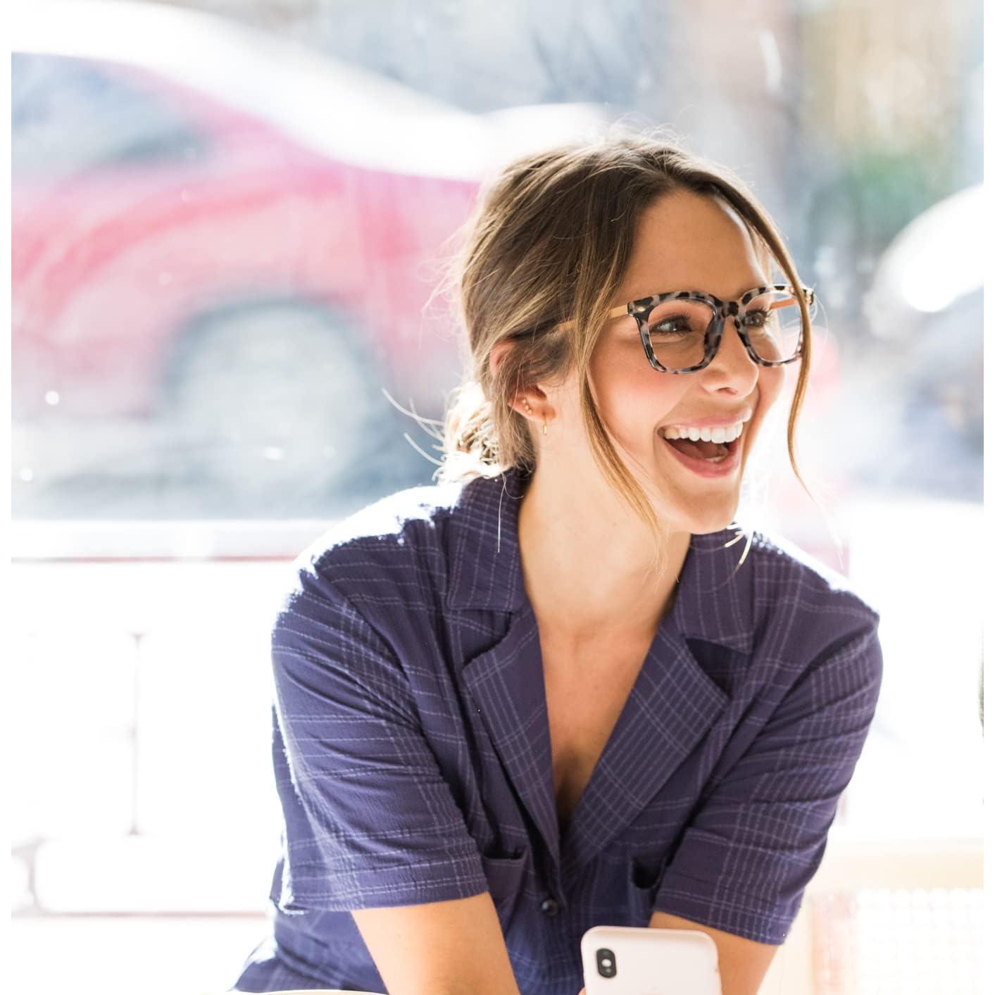 Gafas de Lectura Peepers Tortuga Gris 2.5x Bloqueo Luz Azul