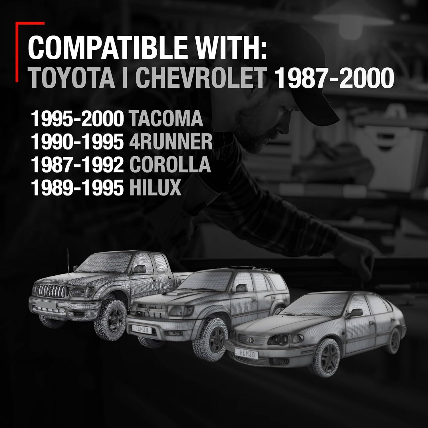 Juego de Manijas de Puerta Toyota Corolla 1988-1992 y Tacoma 1995-2000 - Gris