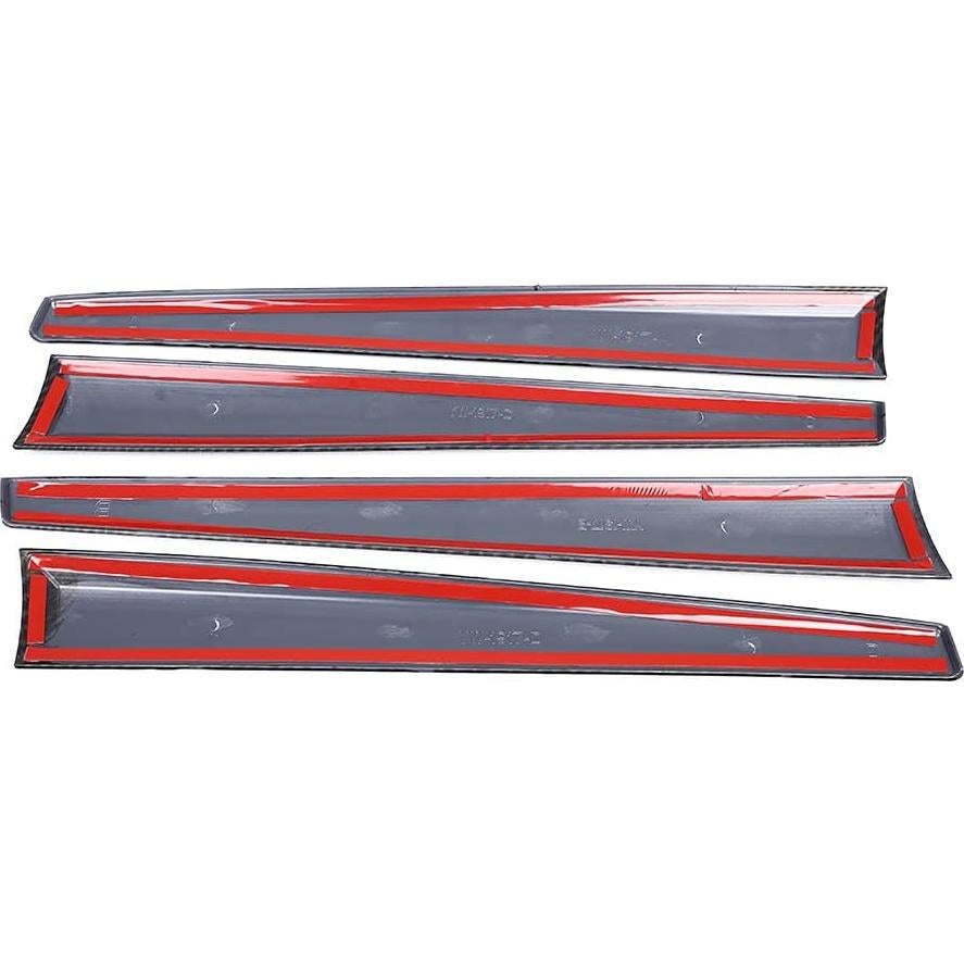 Tira decorativa de puerta Toyota Hilux 2015-2021 ABS fibra carbono