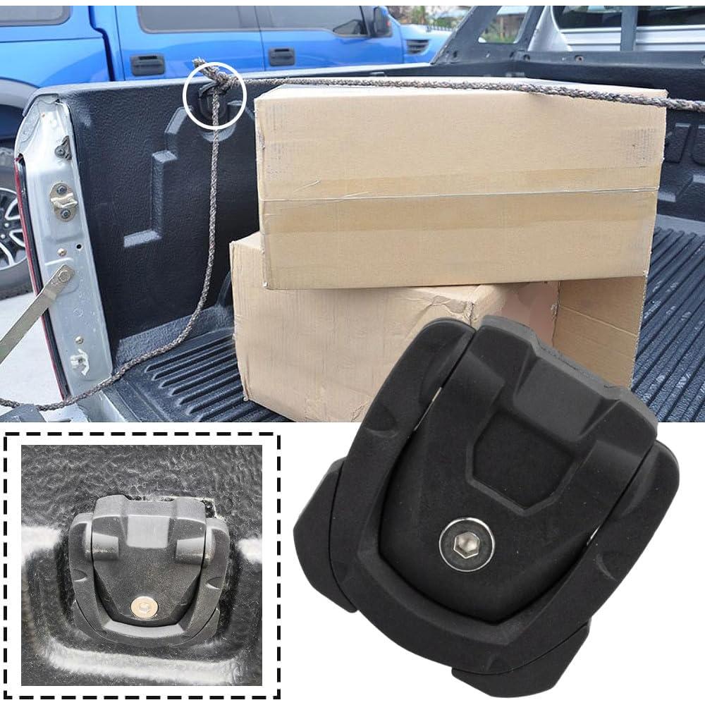 Ganchos de Sujeción Internos KACEPAR para Cama de Camioneta Negro