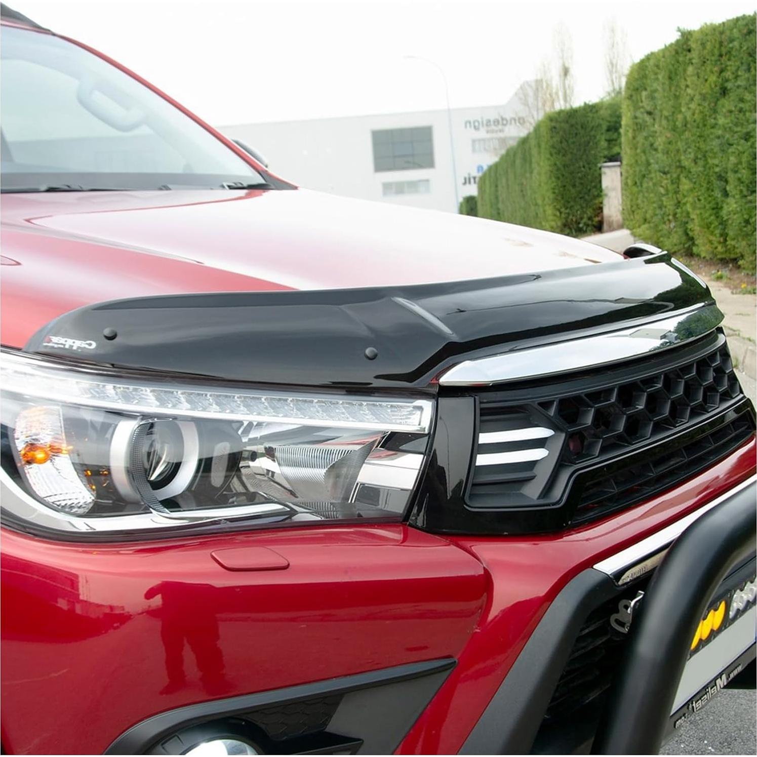 Protector de Capó Negro Piano DecorDrive para Toyota Hilux 2015-2020