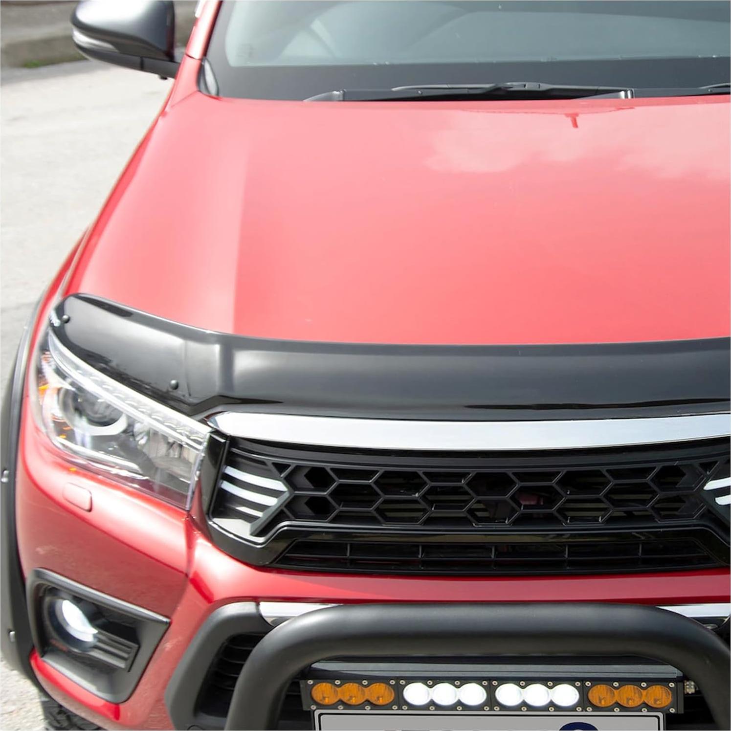 Protector de Capó Negro Piano DecorDrive para Toyota Hilux 2015-2020